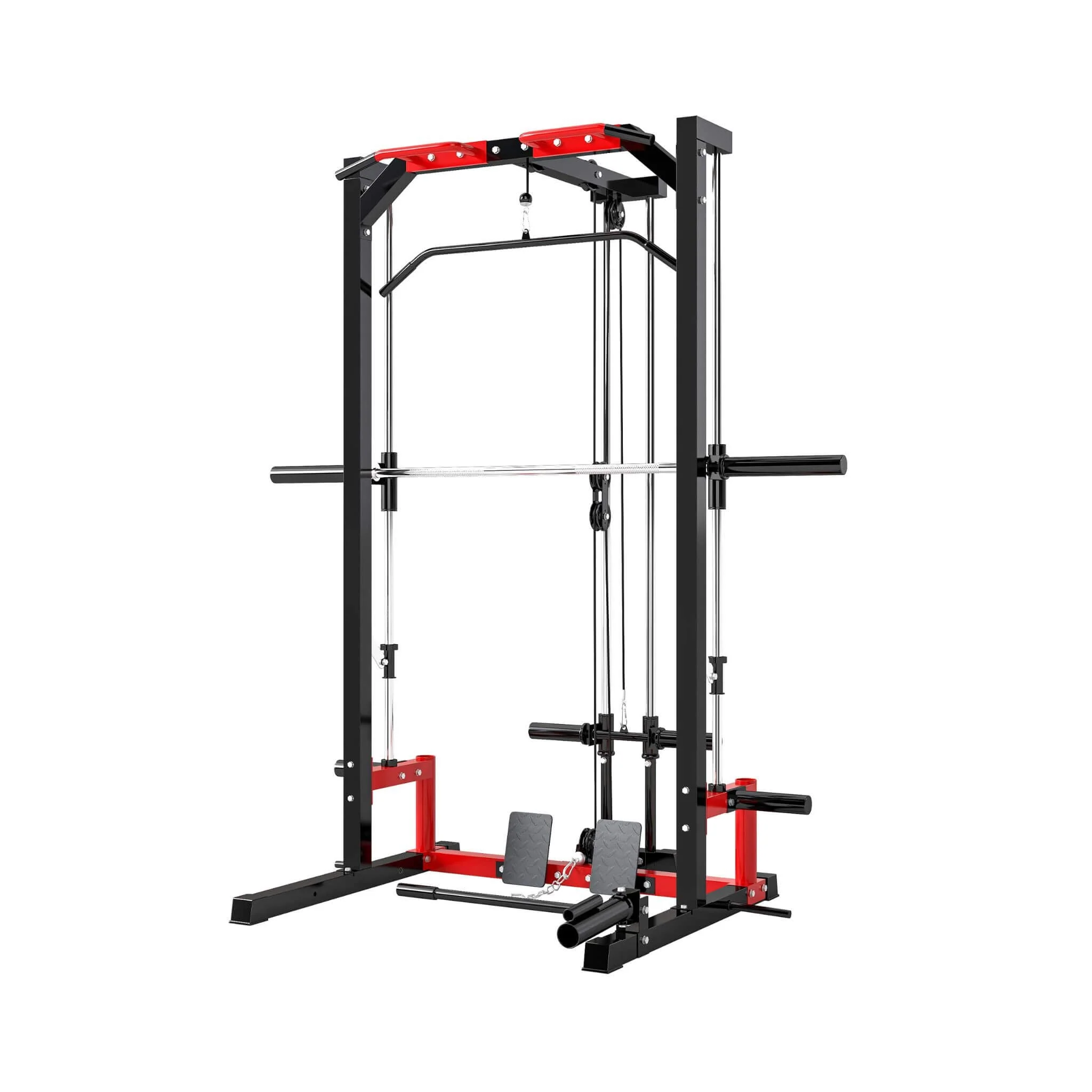 Rovix All-In-One Home Gym Squat Rack With Pull Up And Lat System (SAK95431) - Image 8