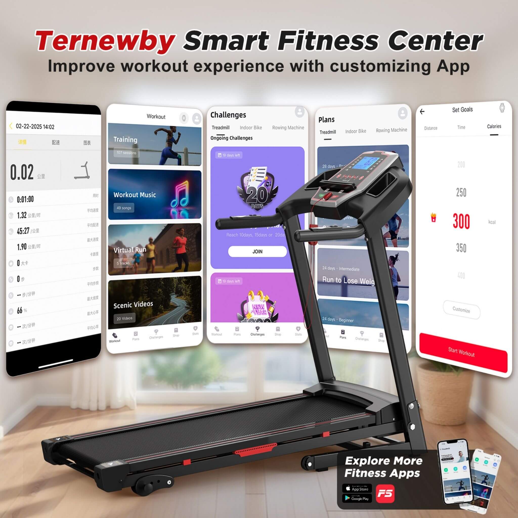 Rovix Portable 3.5HP Space Saving Folding Treadmill W/ Incline & 12 Preset Programs (SAK29735) - Image 10