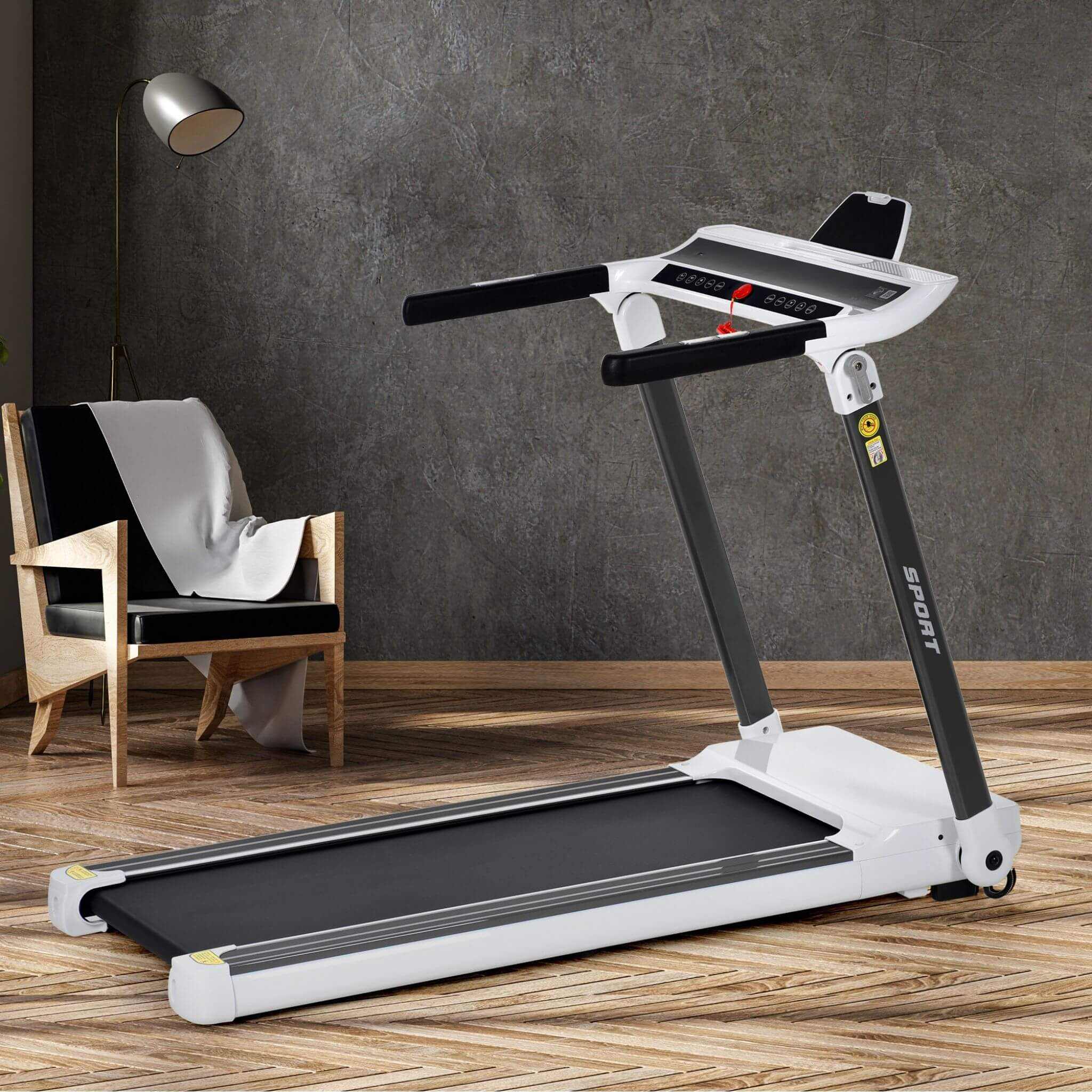 Rovix Portable Compact Home Cardio Fitness Treadmill With 3.5HP Electric Motor & Bluetooth Speakers (SAK32416) - Image 20