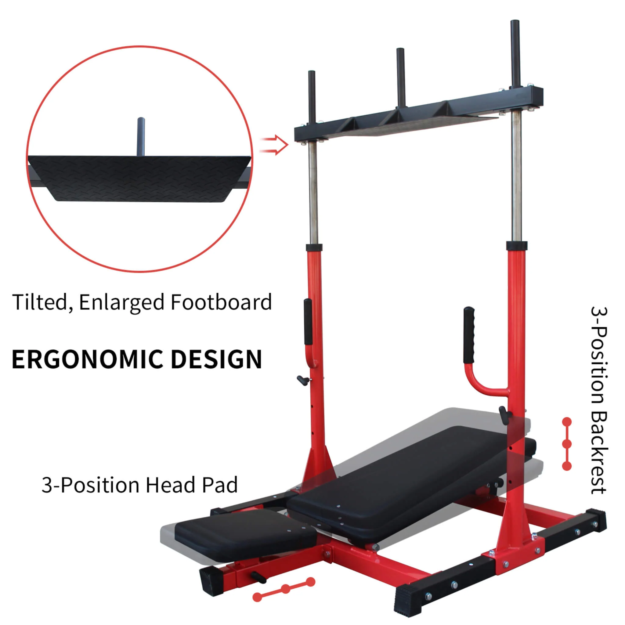Rovix Premium Vertical Leg Press Machine With Adjustable Back And Head Rests For Home Gyms, 660LBS (SAK34819) - Image 5