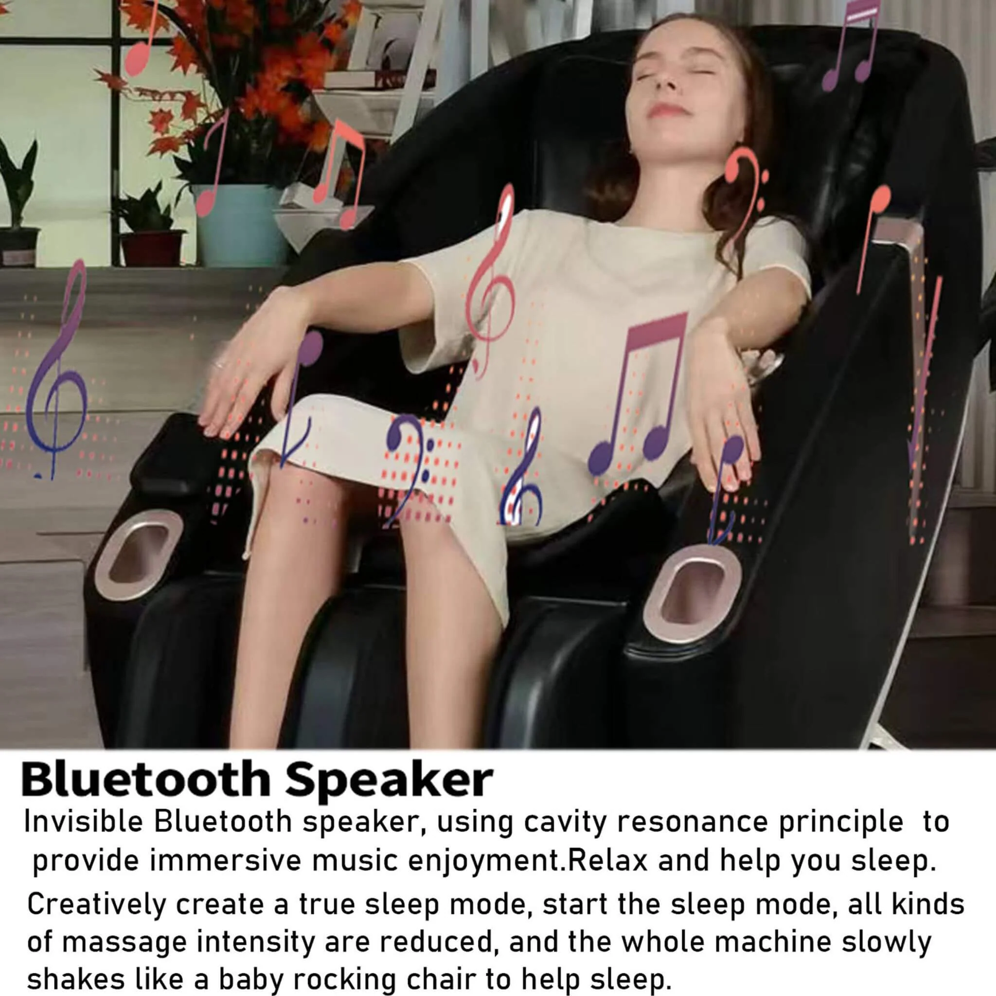Rovix Premium Zero Gravity Full Body Multifunction Massage Chair With Auto Body Scan (SAK72182) - Image 5
