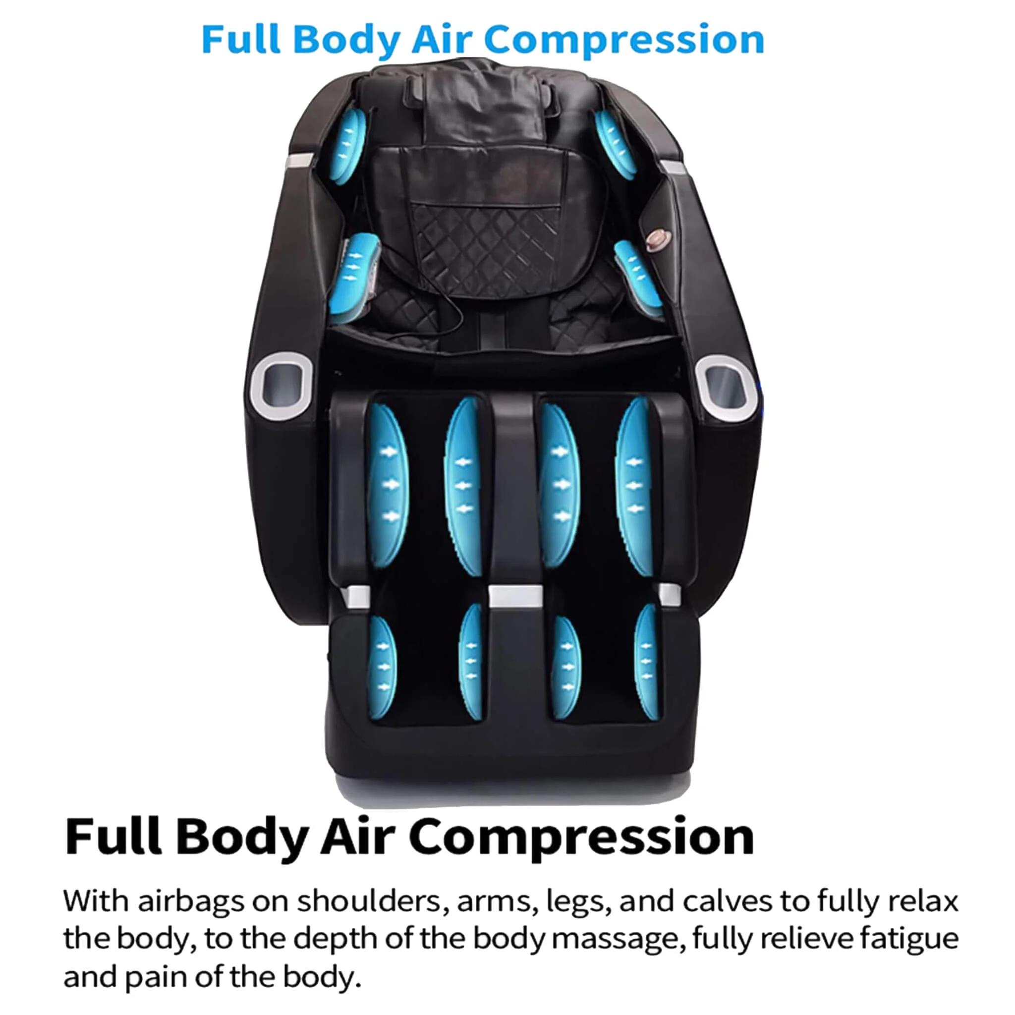 Rovix Premium Zero Gravity Full Body Multifunction Massage Chair With Auto Body Scan (SAK72182) - Image 7
