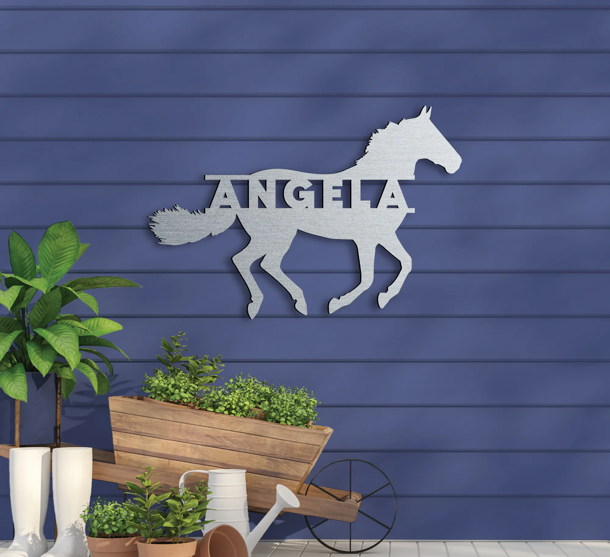 Running Horse Name Sign - Image 2