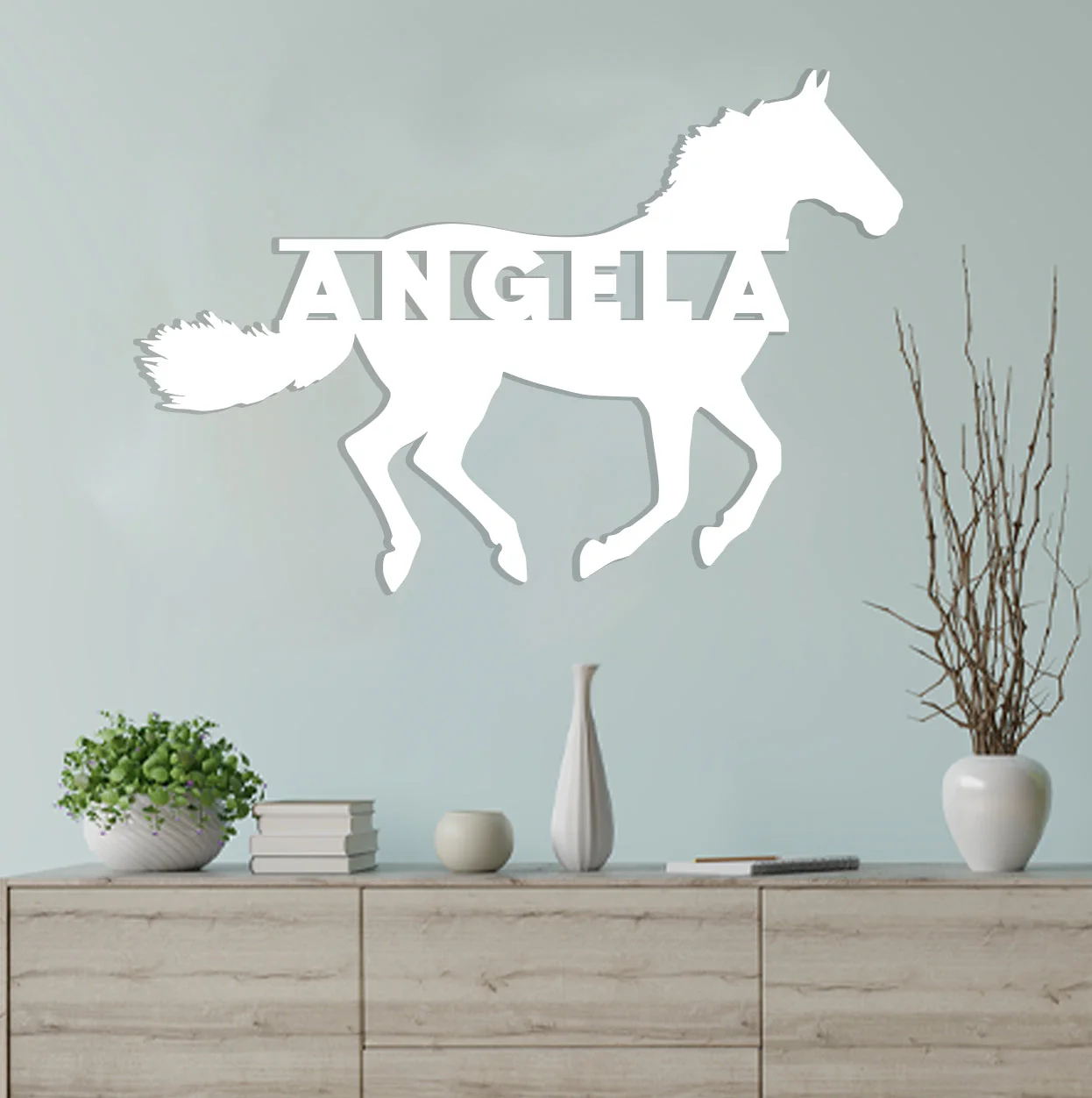 Running Horse Name Sign - Image 3