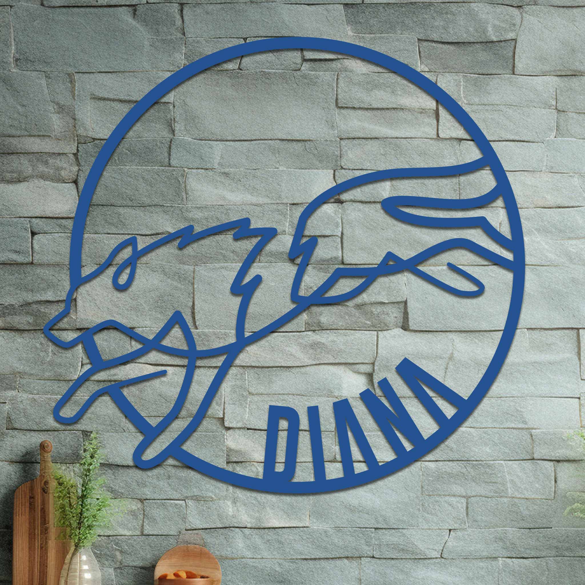 Running Wolf Name Sign - Image 4