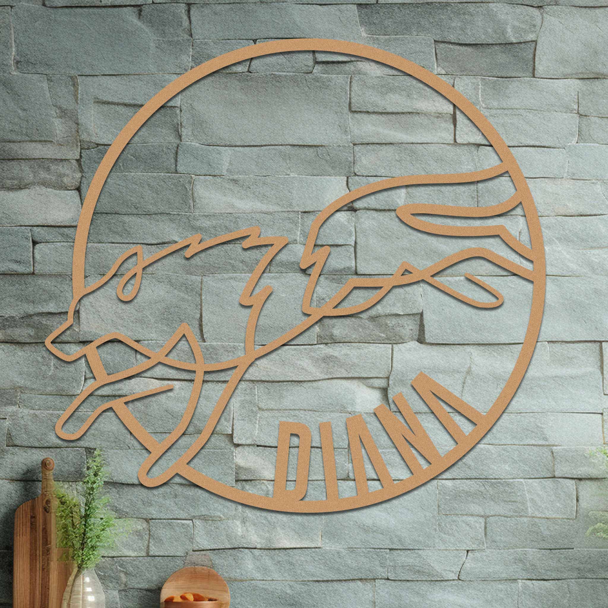 Running Wolf Name Sign - Image 5
