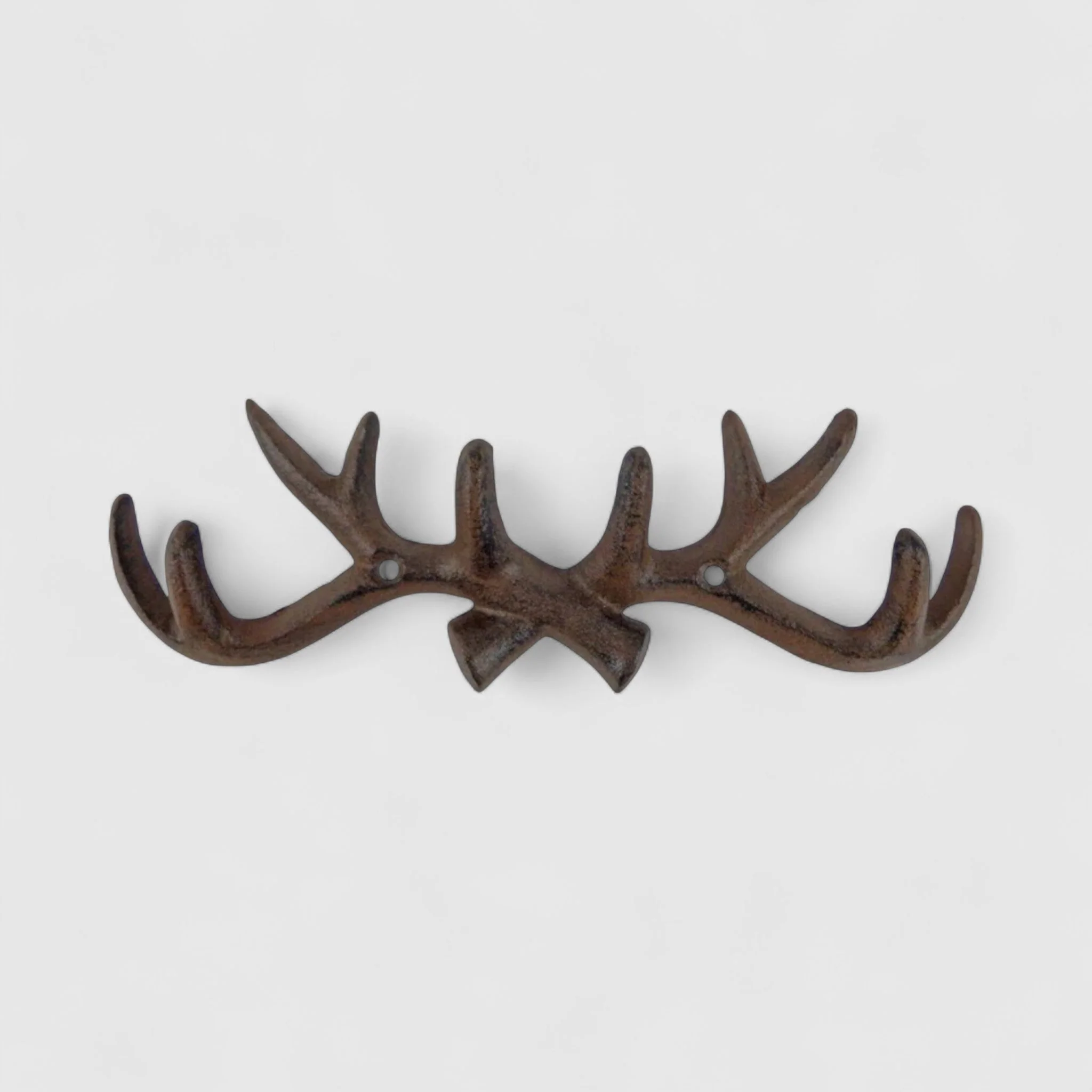 Rustic Cast Iron Antler Hook, Cabin & Lodge Wall Decor - Image 2