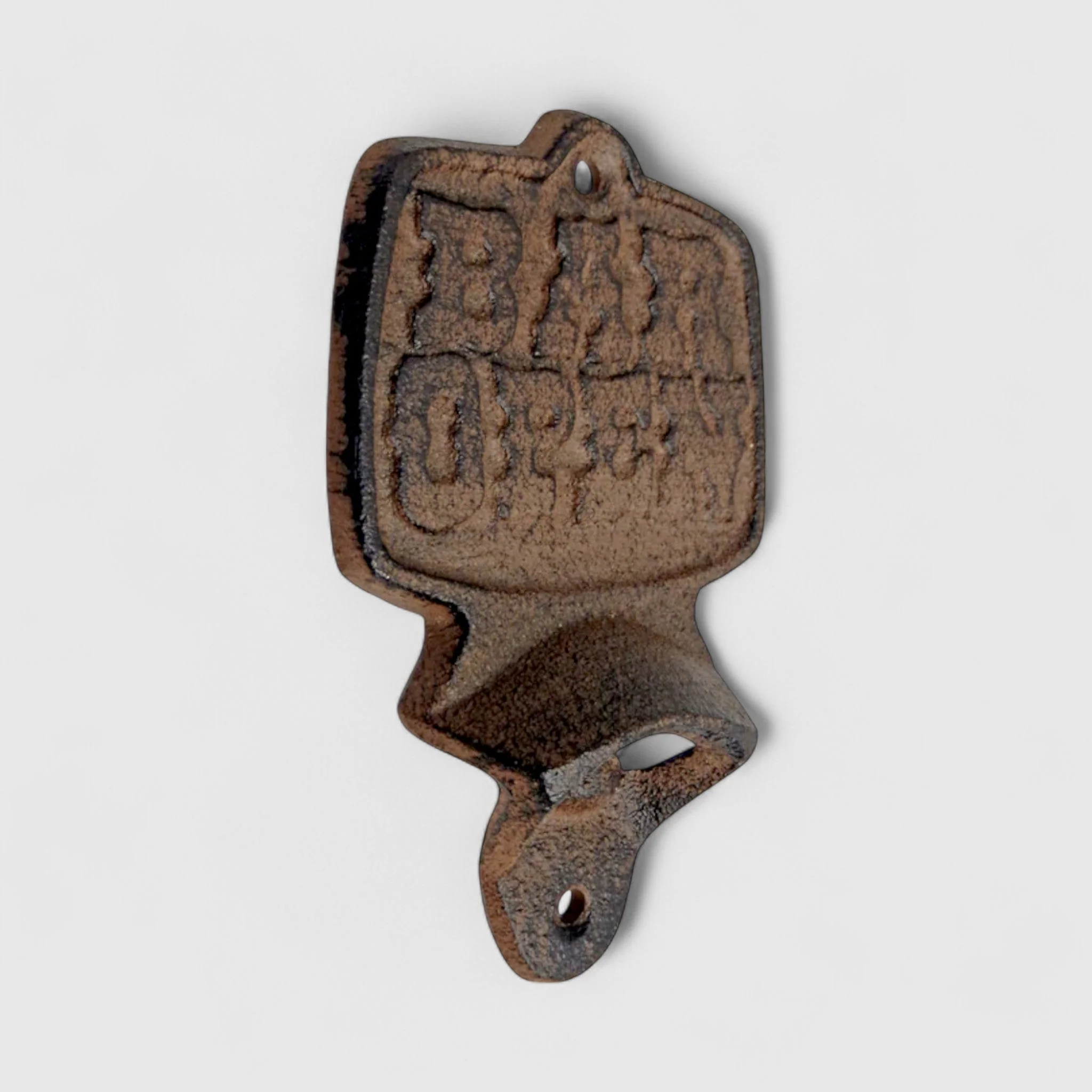 Rustic Cast Iron Bar Open Bottle Opener - Vintage Tavern Accessory - Image 2