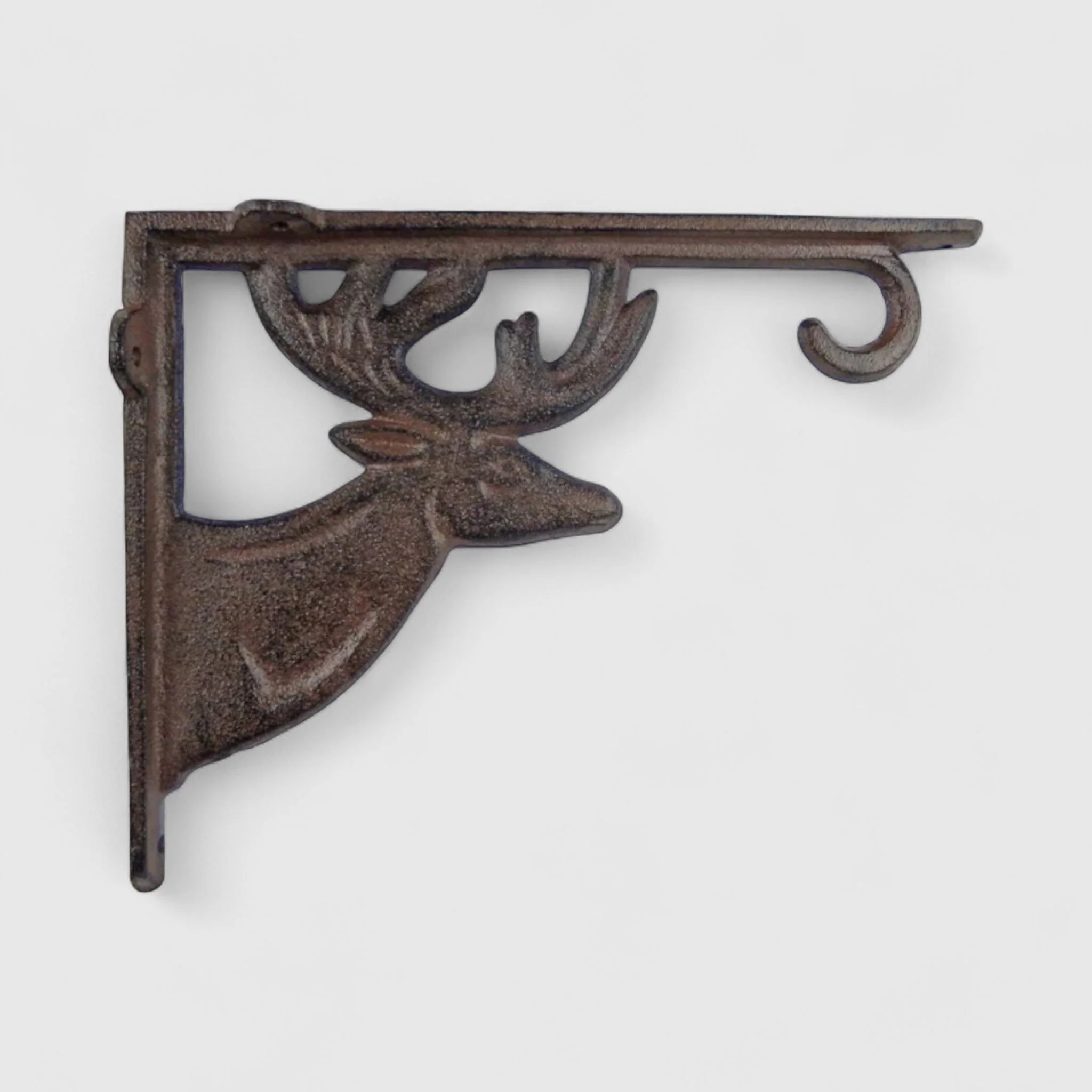 Rustic Cast Iron Deer Bracket - Lodge-Style Shelf Support - Image 2
