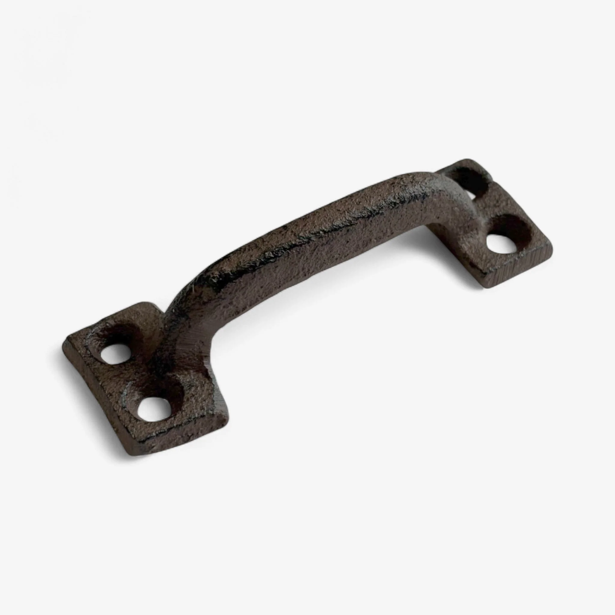 Rustic Cast Iron Drawer Pull Handle, Vintage Cabinet Hardware - Image 3