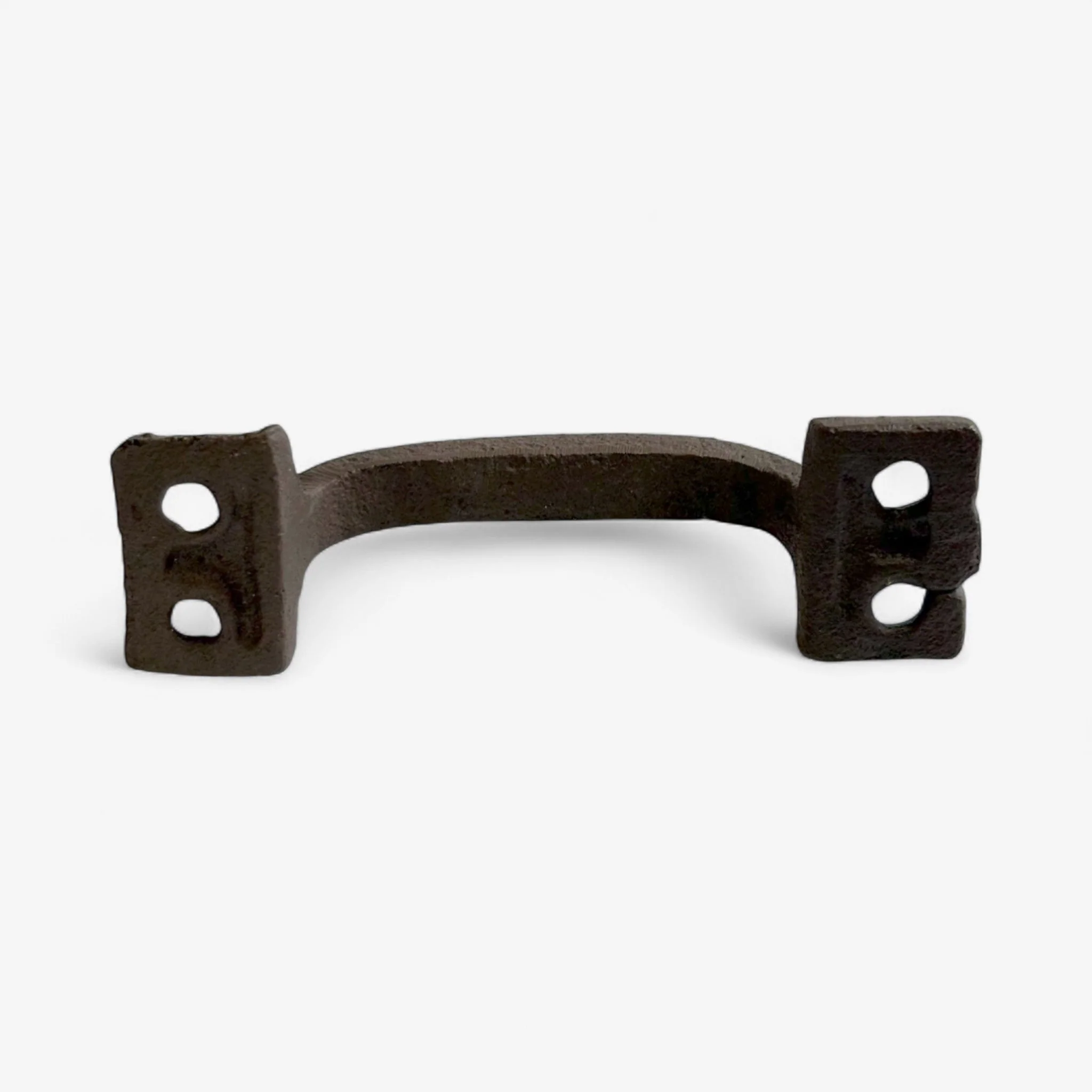 Rustic Cast Iron Drawer Pull Handle, Vintage Cabinet Hardware - Image 4