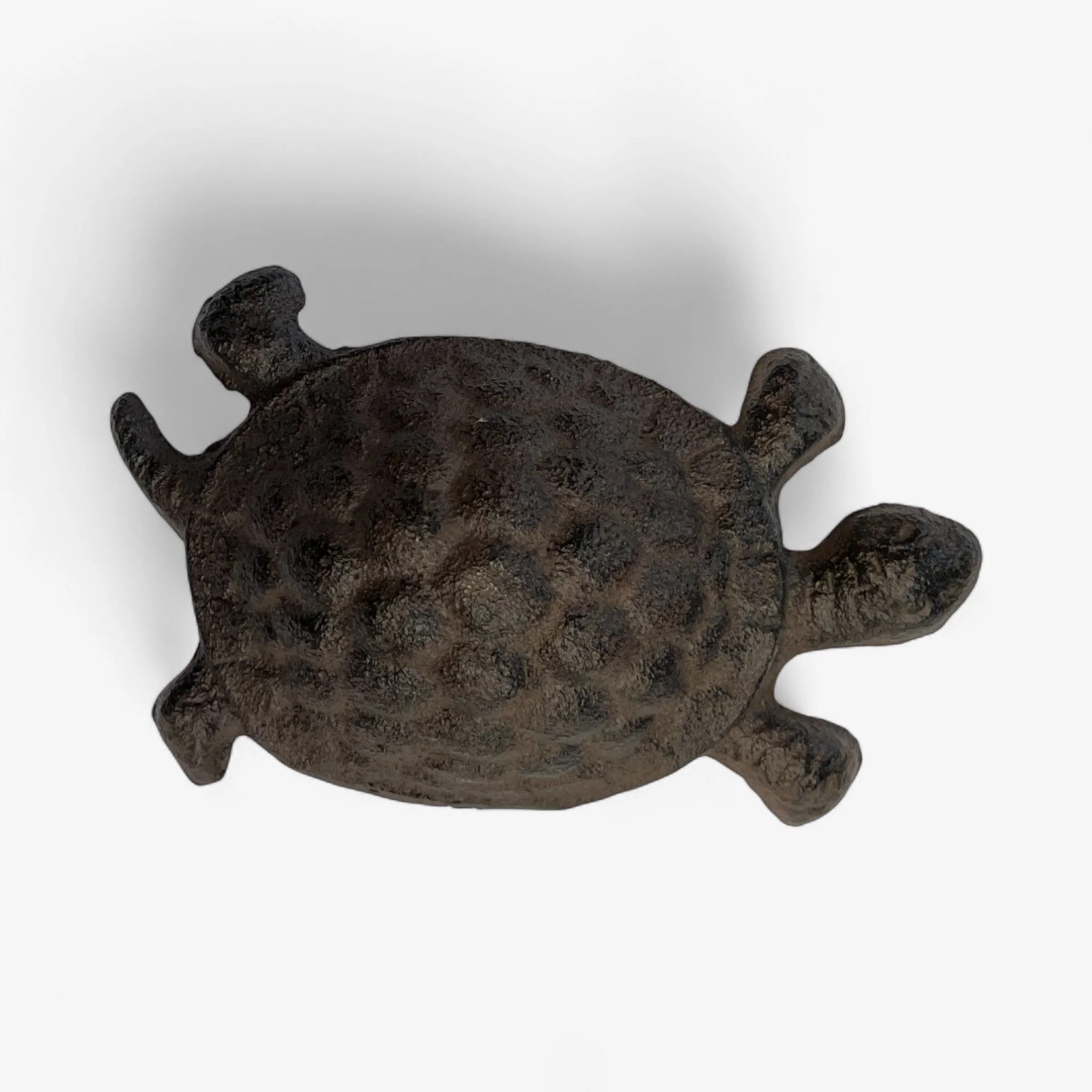 Rustic Cast Iron Turtle Garden Statue, Whimsical Outdoor Decor - Image 2