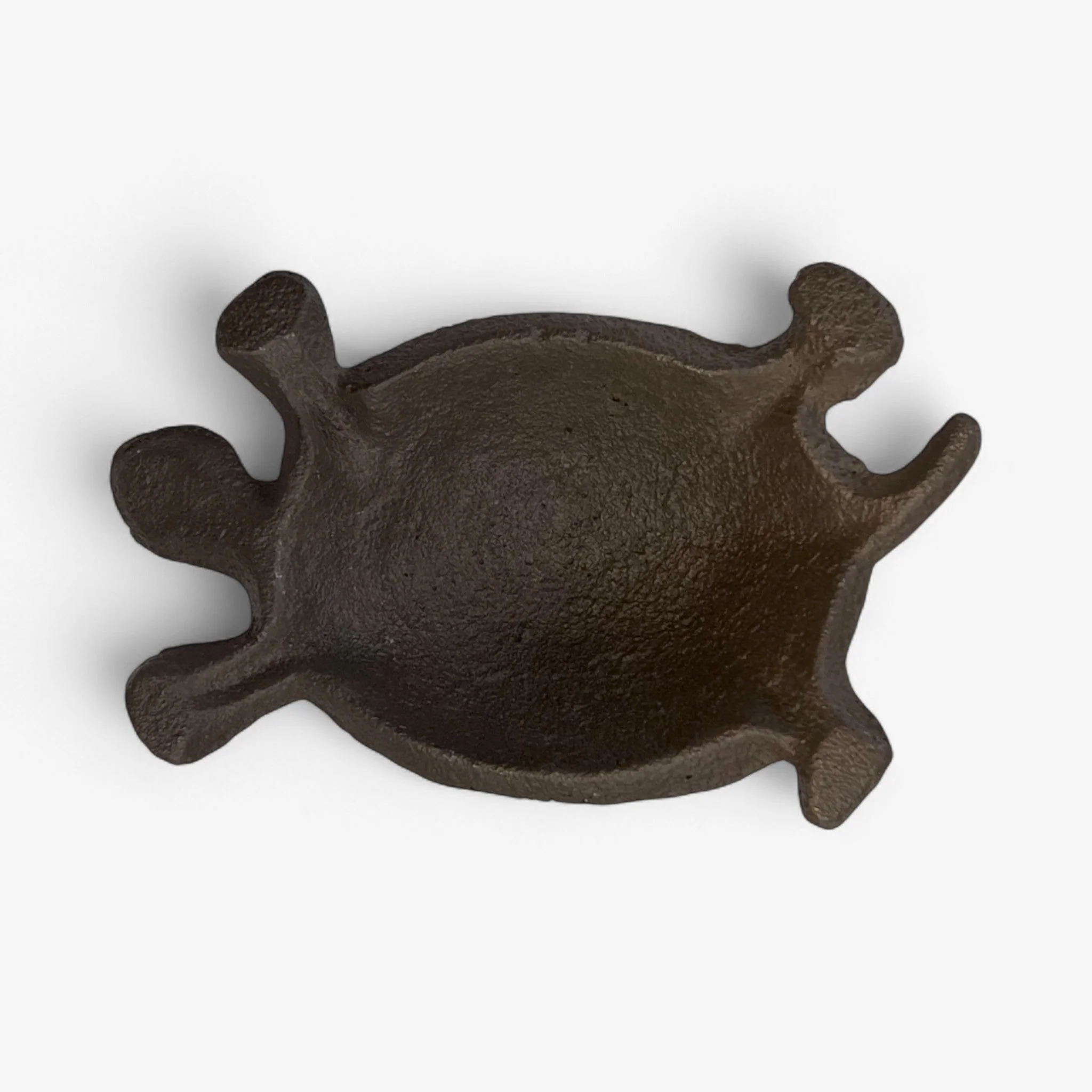 Rustic Cast Iron Turtle Garden Statue, Whimsical Outdoor Decor - Image 3