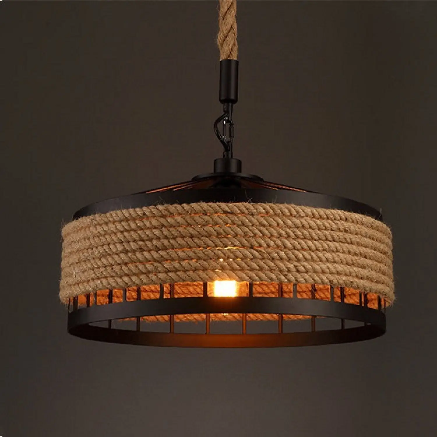 Rustic Hemp Rope Chandelier for Cozy Living Rooms and Dining Areas - Image 3