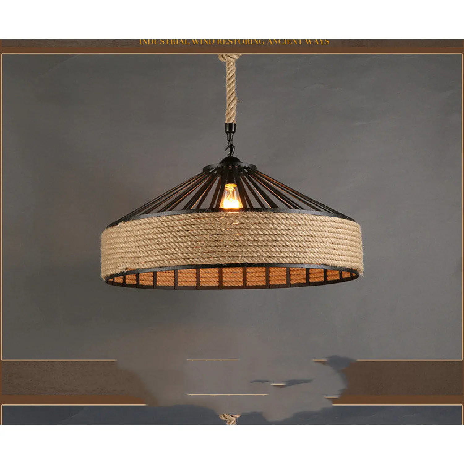 Rustic Hemp Rope Chandelier for Cozy Living Rooms and Dining Areas - Image 7