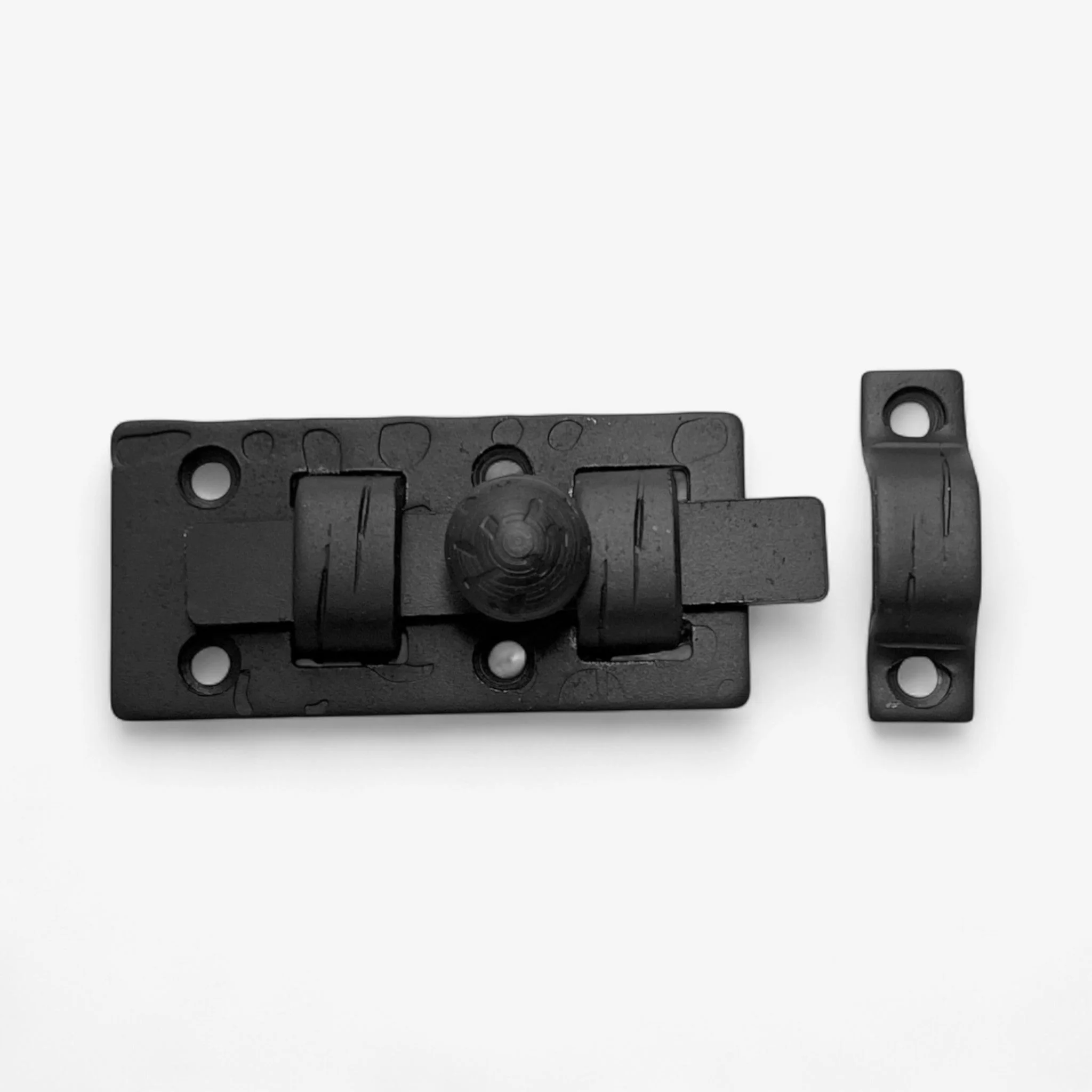 Rustic Iron Slide Bolt Latch, Vintage Door Hardware Lock - Image 2