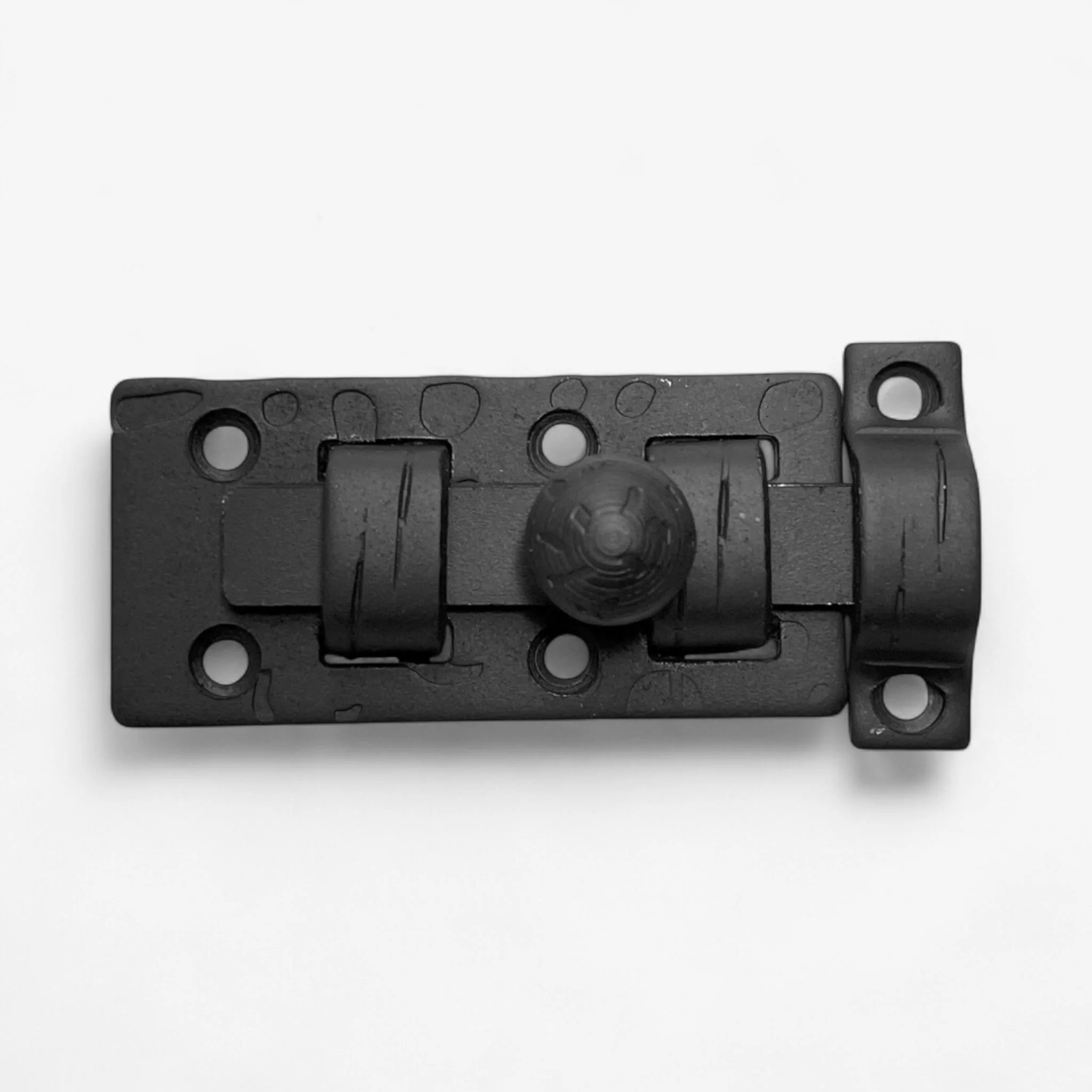 Rustic Iron Slide Bolt Latch, Vintage Door Hardware Lock - Image 3