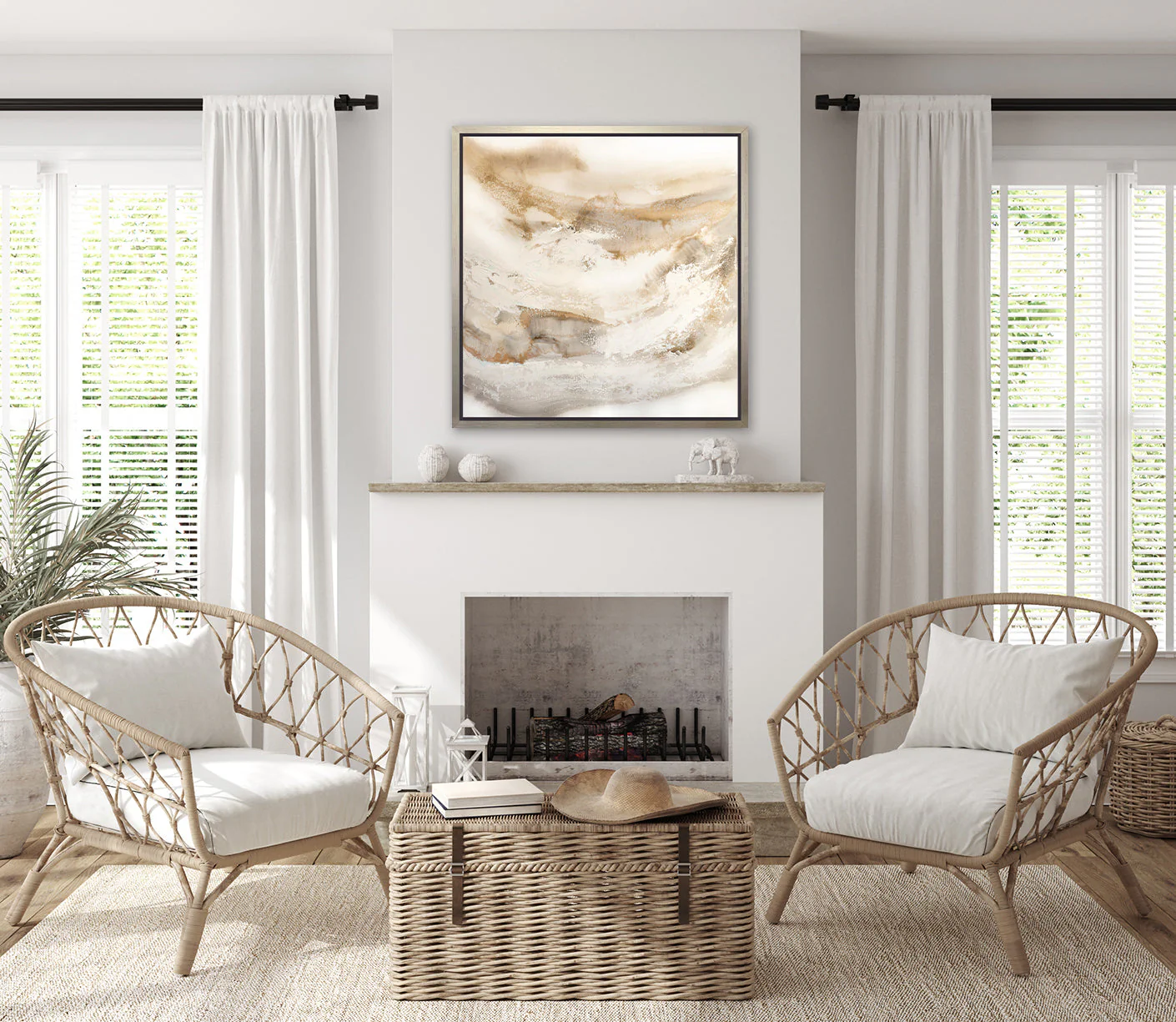 Rutilated Quartz 1  -  Open Edition Canvas Print - Image 2