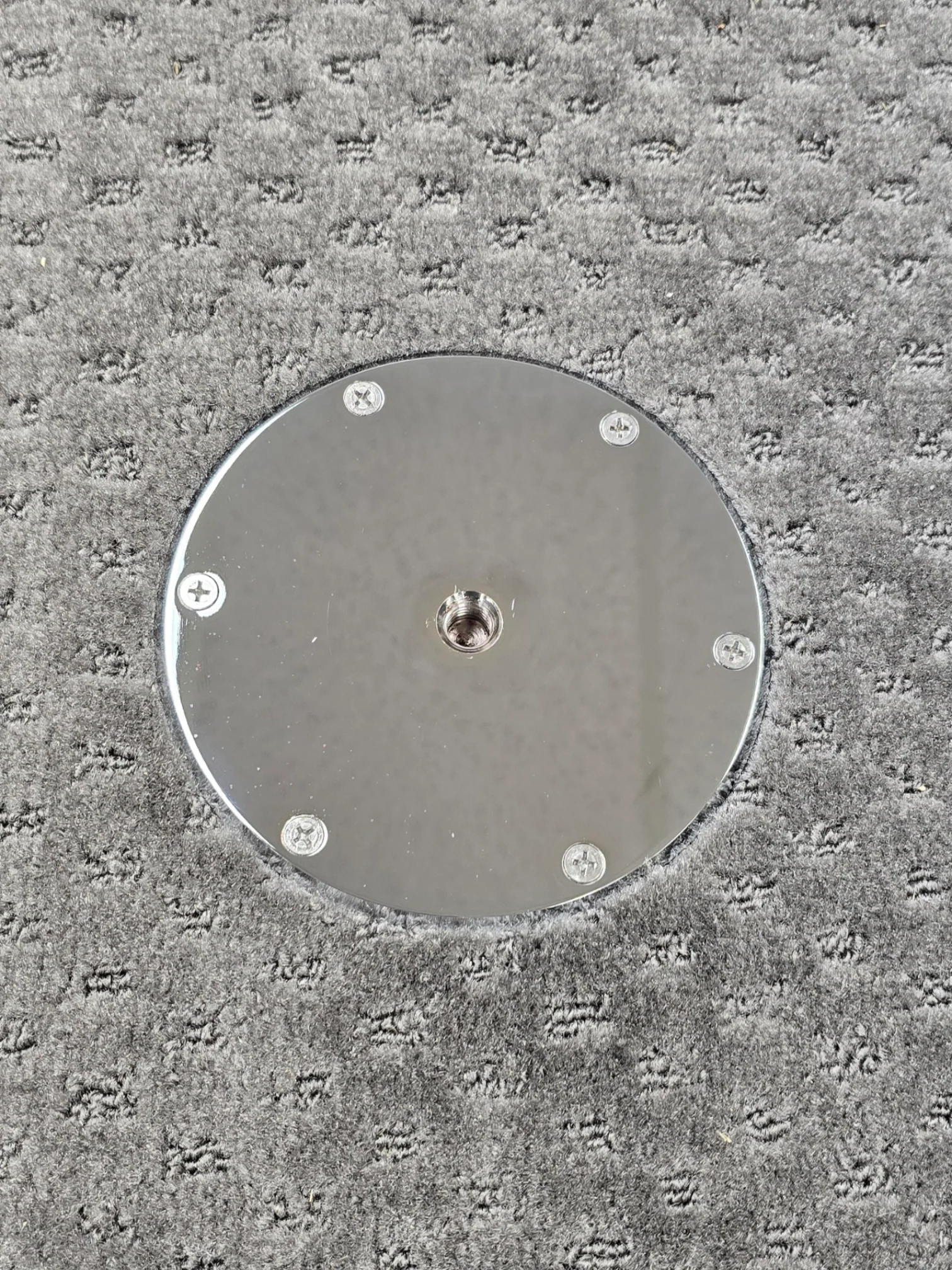 RV Table Bracket, Table Post & Flush Mount Floor Plate - Stainless Steel - Image 3