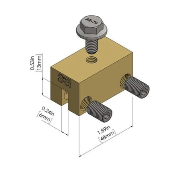 S-5-B Brass Metal Roof Clamps - Image 2