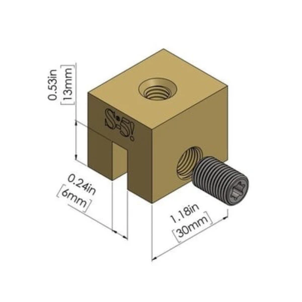 S-5-B Brass Metal Roof Mini Clamps - Image 2