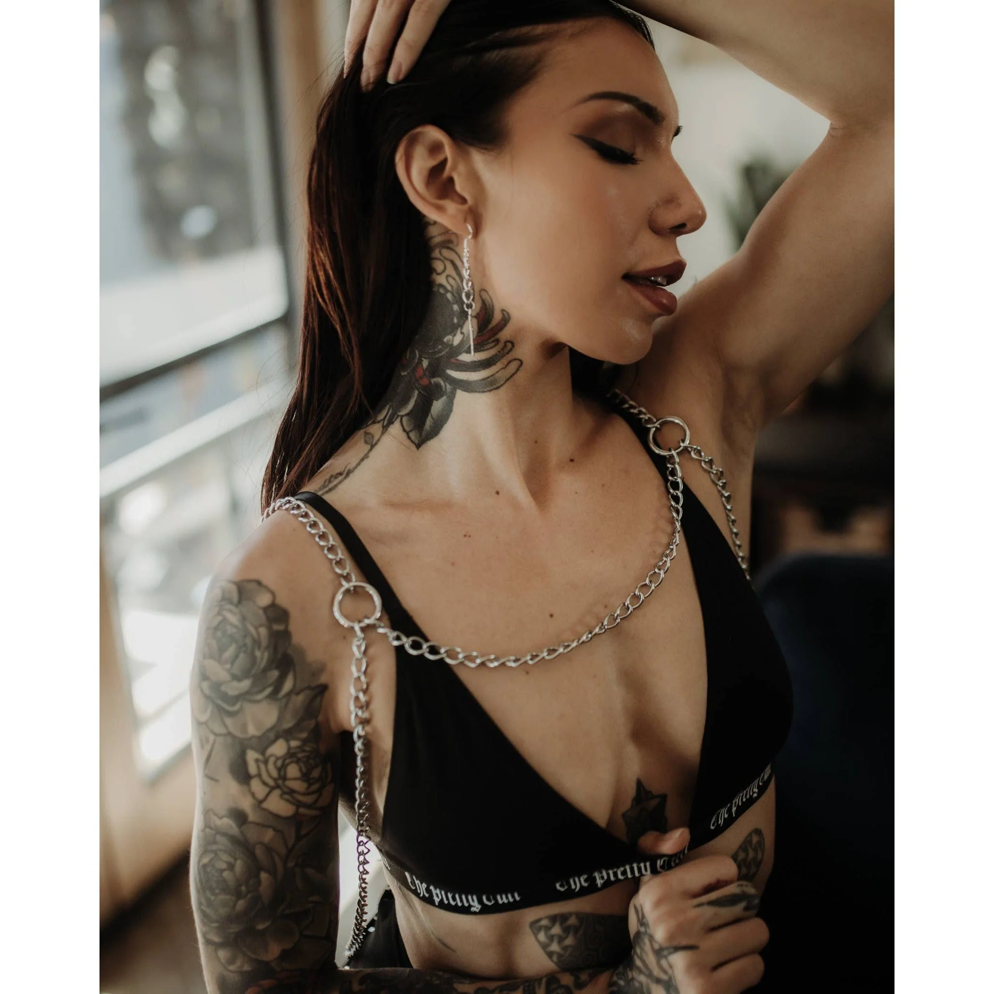 Sacrifiant Harness Body Jewelry | Silver Metal Chain Fashion Harness Accessory - Image 5