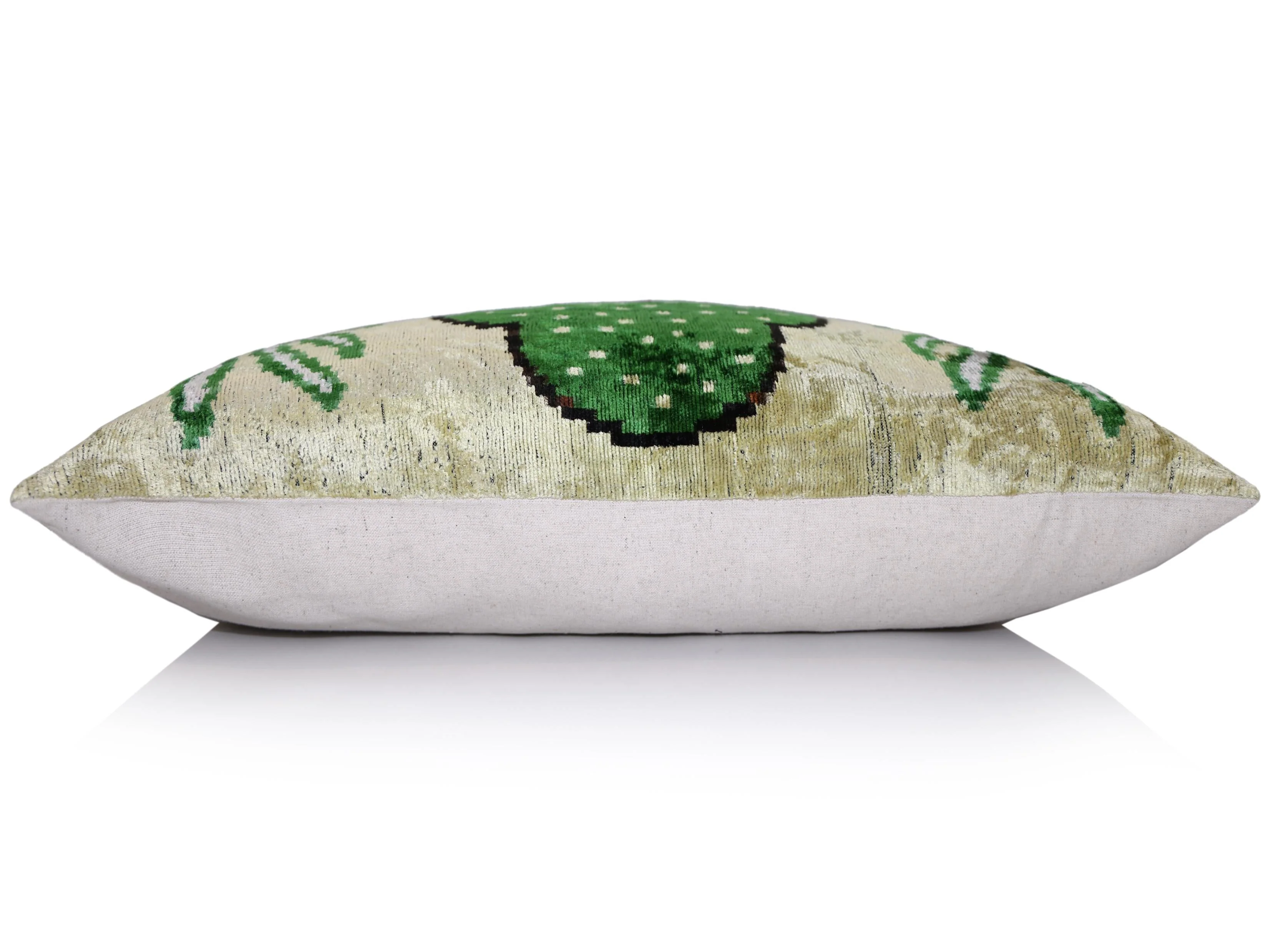 Safari Scene Silk Velvet Pillow 16x24 Handmade Luxury Cushion - Image 4