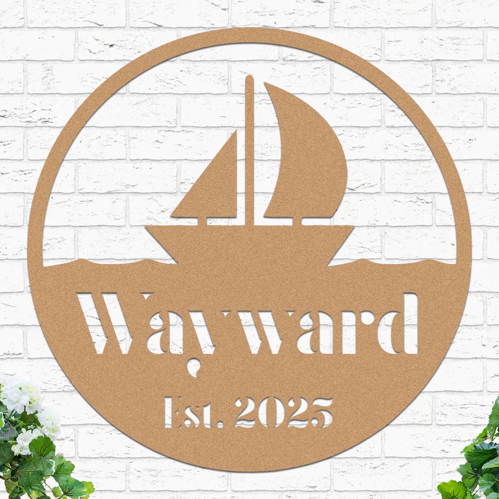 Sailboat Family Name Established Sign - Image 5