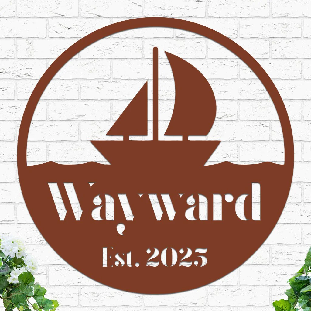 Sailboat Family Name Established Sign - Image 6