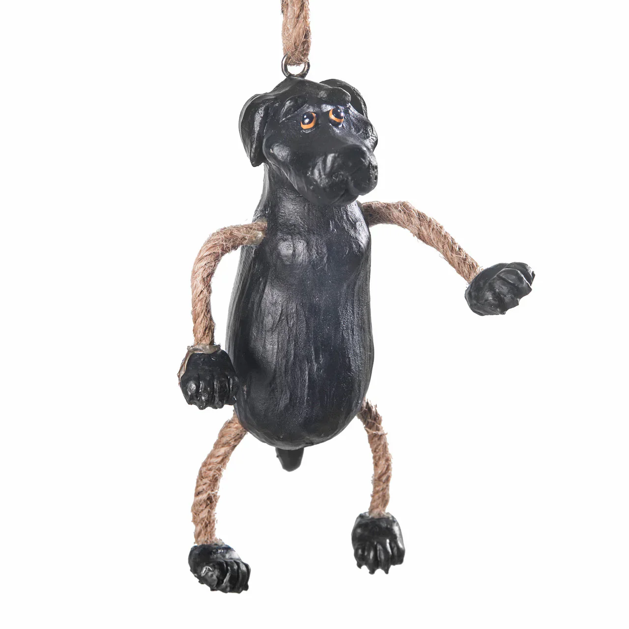 SALE BROKEN TAIL | Dangly Black Lab Ornament | Bert Anderson Collection - Image 2