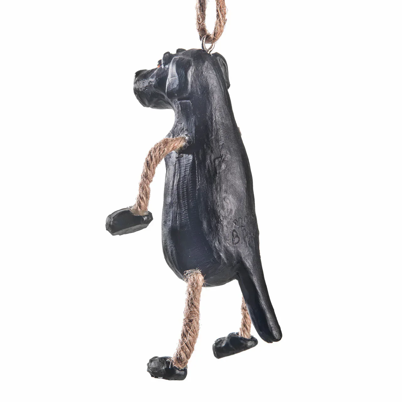 SALE BROKEN TAIL | Dangly Black Lab Ornament | Bert Anderson Collection - Image 3