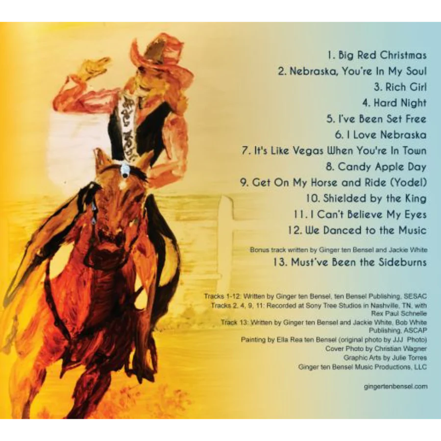 SALE CASE IS CRACKED | Ginger ten Bensel CD by Ginger ten Bensel - Image 3