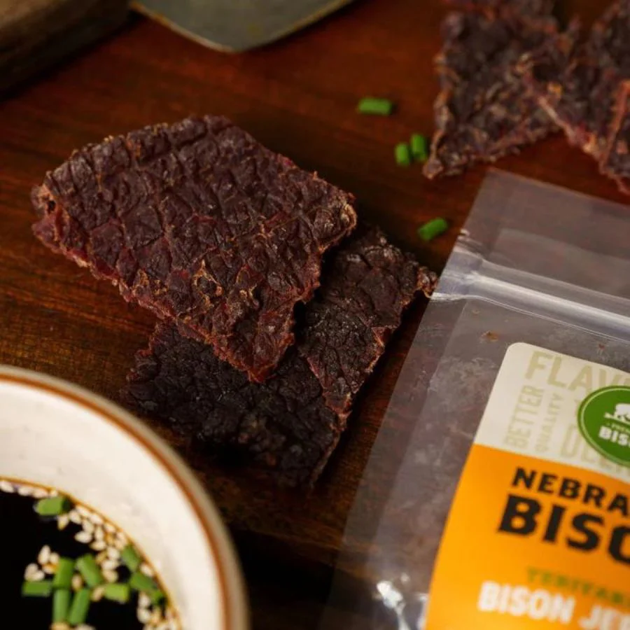 SALE CLOSE DATED | Bison Teriyaki Jerky | Teriyaki Flavor | 3 oz | Nebraska Bison - Image 2