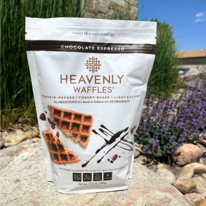 SALE CLOSE DATED | Chocolate Espresso Waffle Mix | Pack of 2 | 13.5 oz | Heavenly Waffles - Image 4