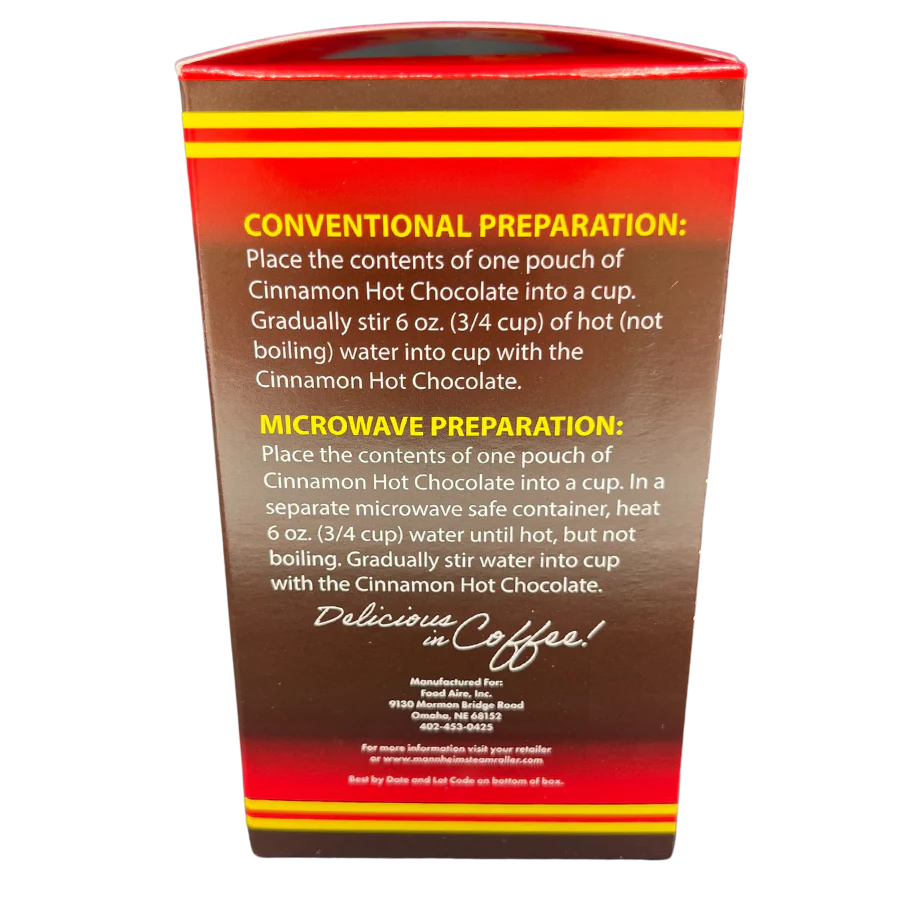 SALE CLOSE DATED | Cinnamon Hot Chocolate | 8 Packets | Brenmar - Image 3