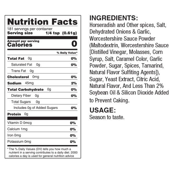 SALE CLOSE DATED | Horseradish Prime Rib Rub | 3.9 oz | Nebraska Star Beef - Image 3