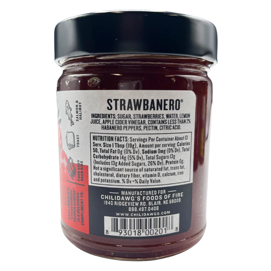 SALE CLOSE DATED | Strawbanero Pepper Spread | 9 oz | Gluten Free | Chili Dawg's Foods of Fire - Image 2