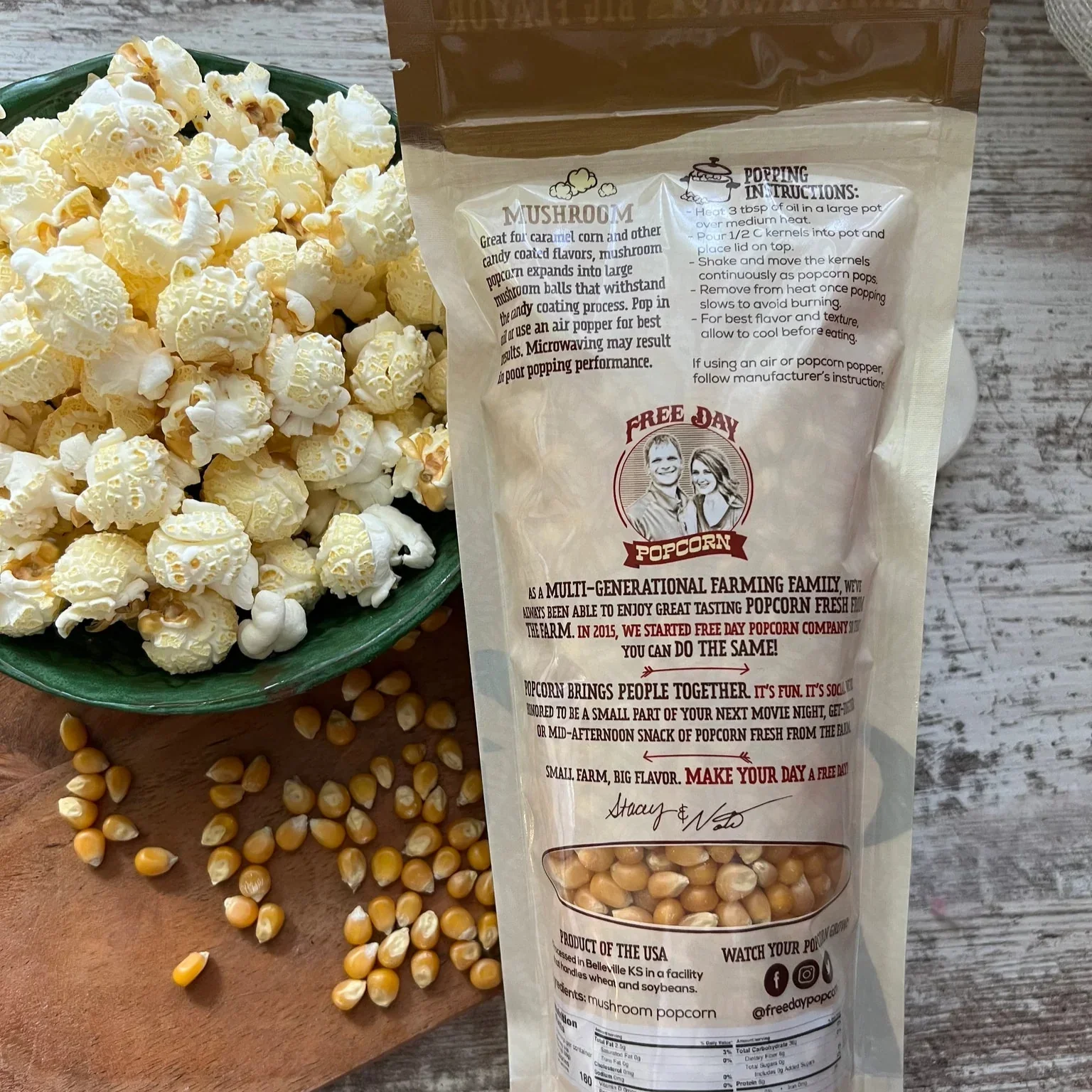SALE | Mushroom Un-Popped Popcorn | 1 lb | Non-GMO | Free Day Popcorn - Image 6