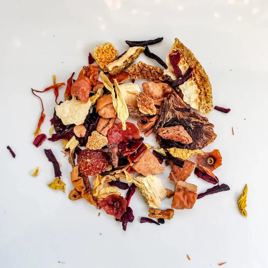 SALE PAST DATED | Hibiscus Fruit Punch Cold Brew Decaffeinated Herbal Tea | 2 Half Gallon Bags | Tea n More - Image 3