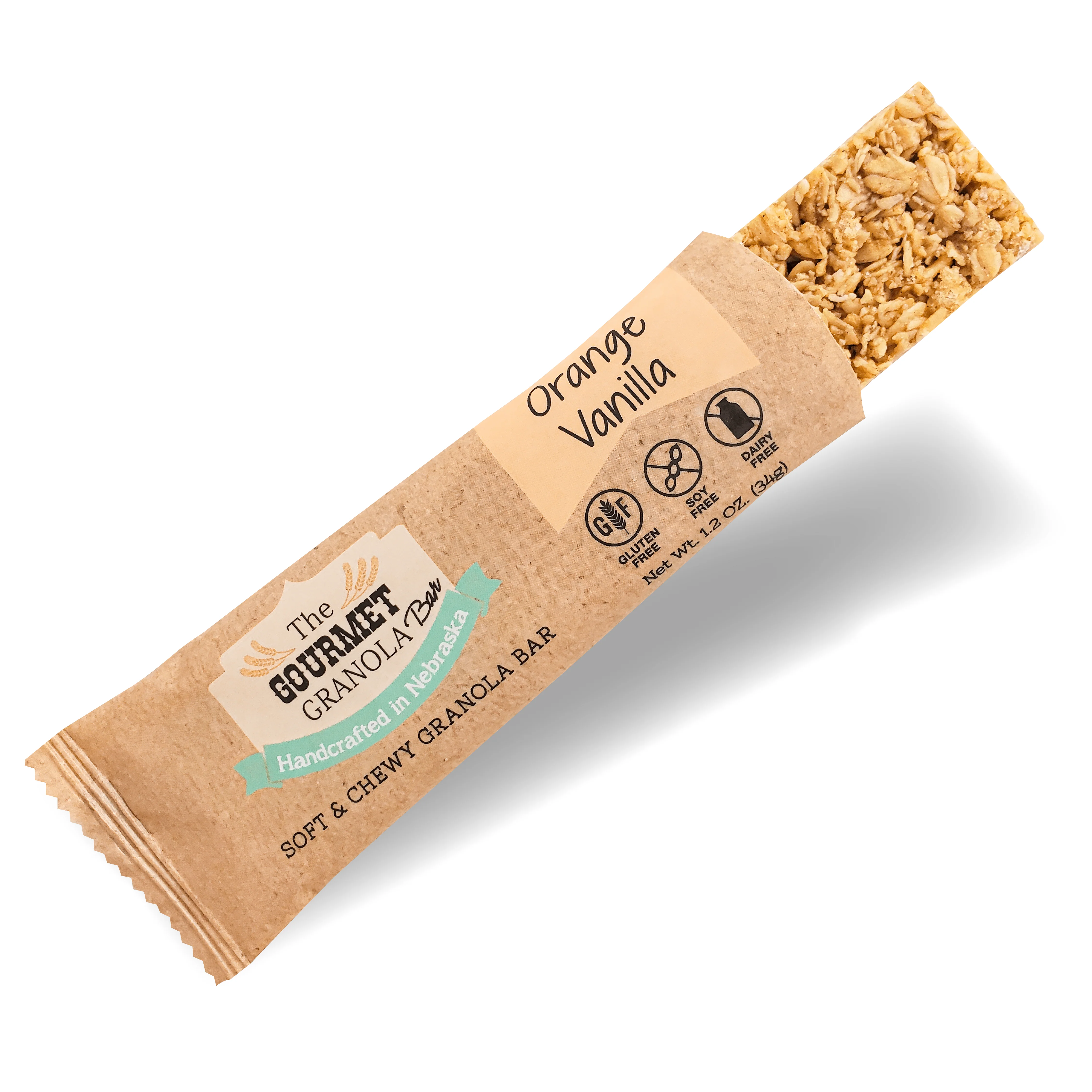 SALE PAST DATED | Orange Vanilla Granola Bars | Pack of 6 | Gluten, Dairy, & Soy Free | The Gourmet Granola - Image 3