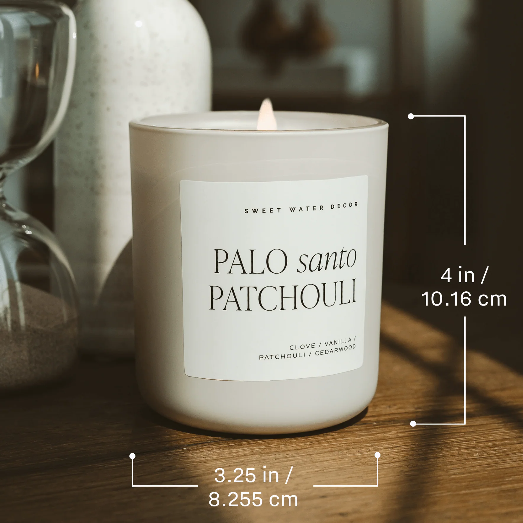 Salt and Sea Soy Candle - Blue Matte Jar - 15 oz - Image 5