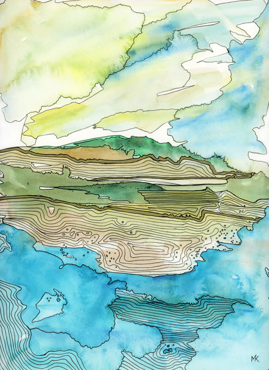Salt and Sky - Open Edition Canvas Print - Image 3