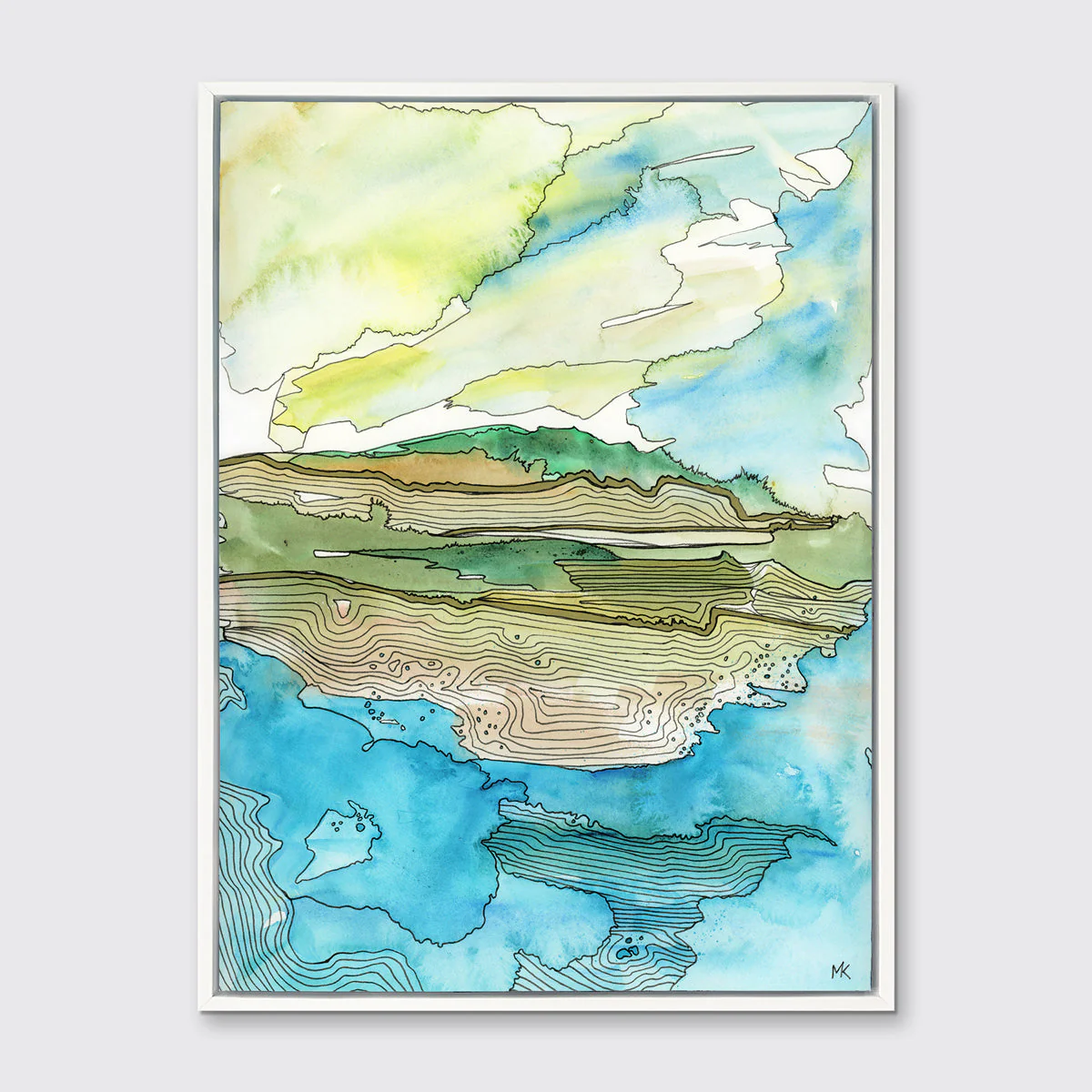 Salt and Sky - Open Edition Canvas Print - Image 4