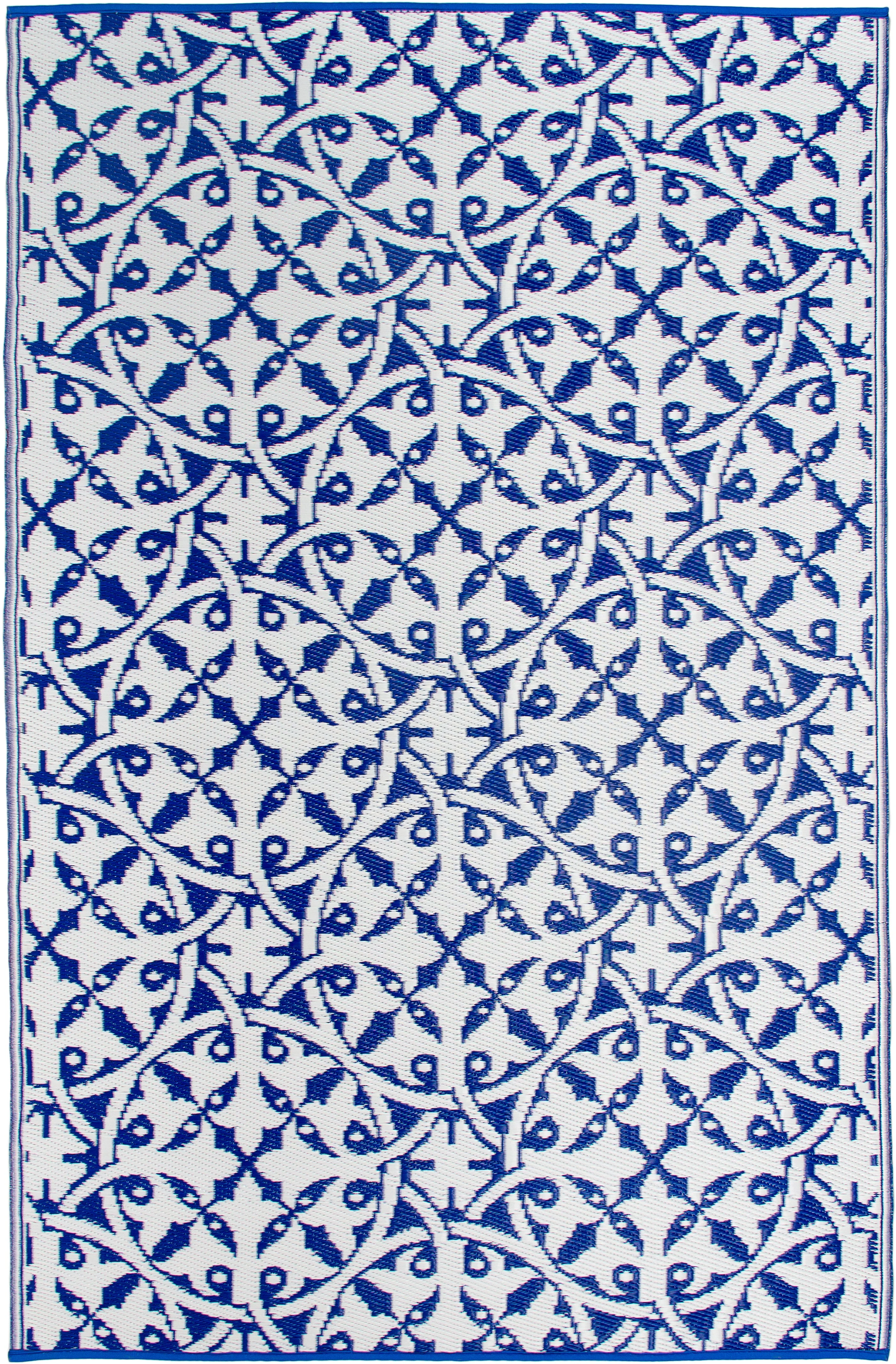 San Juan - Dark Blue Outdoor Rug for Patio FINAL SALE - Image 3