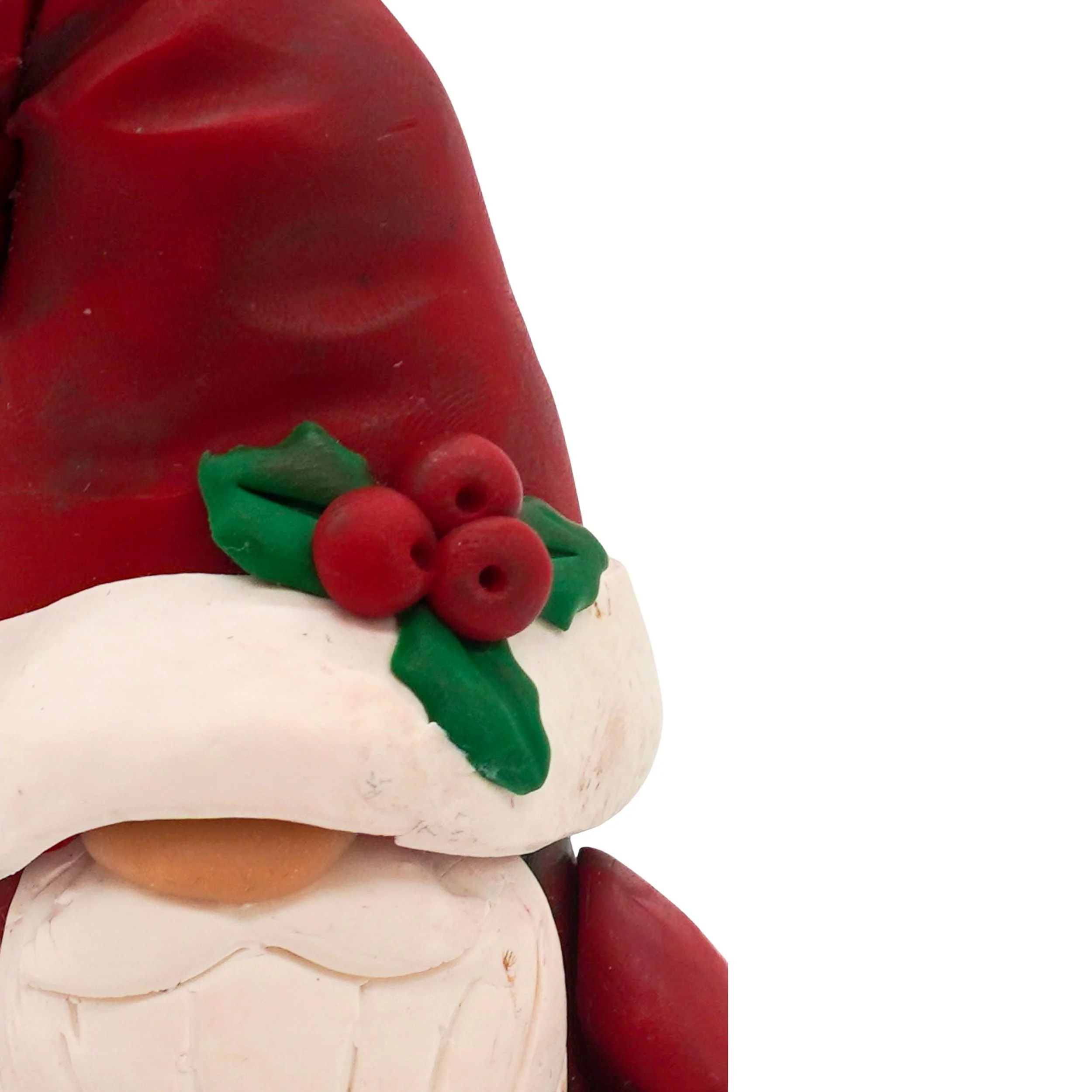 Santa Claus Gnome Figurine | Clay Art Originals - Image 2