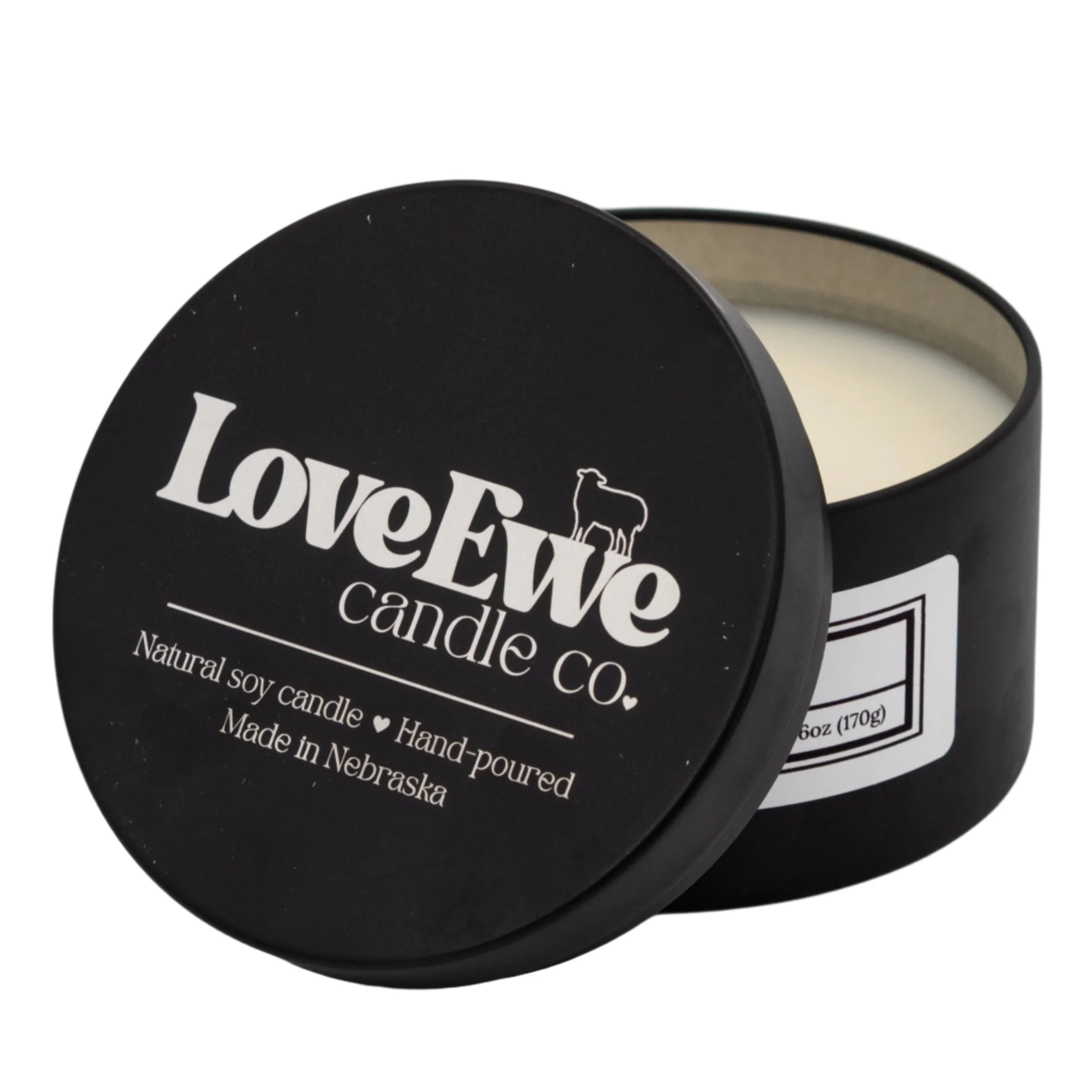 Santal + Coconut Scented Candle | 6 oz | Love Ewe Candle Company - Image 2