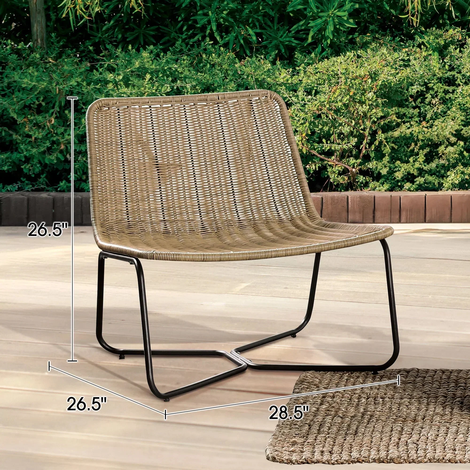 Sarabi 3-Piece Natural Wicker Outdoor Conversation Set - Image 10