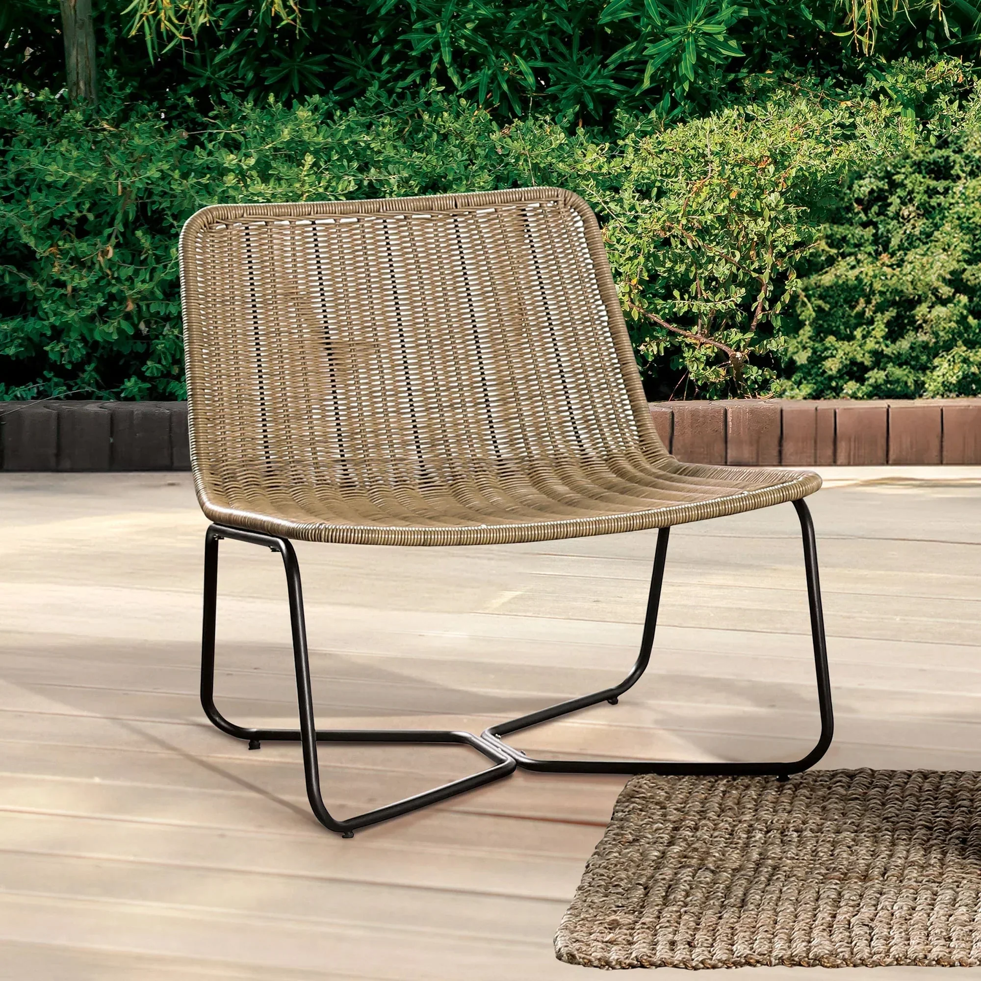 Sarabi 3-Piece Natural Wicker Outdoor Conversation Set - Image 2