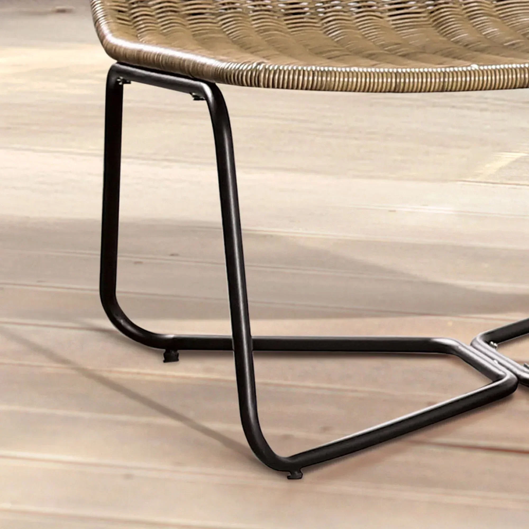 Sarabi 3-Piece Natural Wicker Outdoor Conversation Set - Image 3