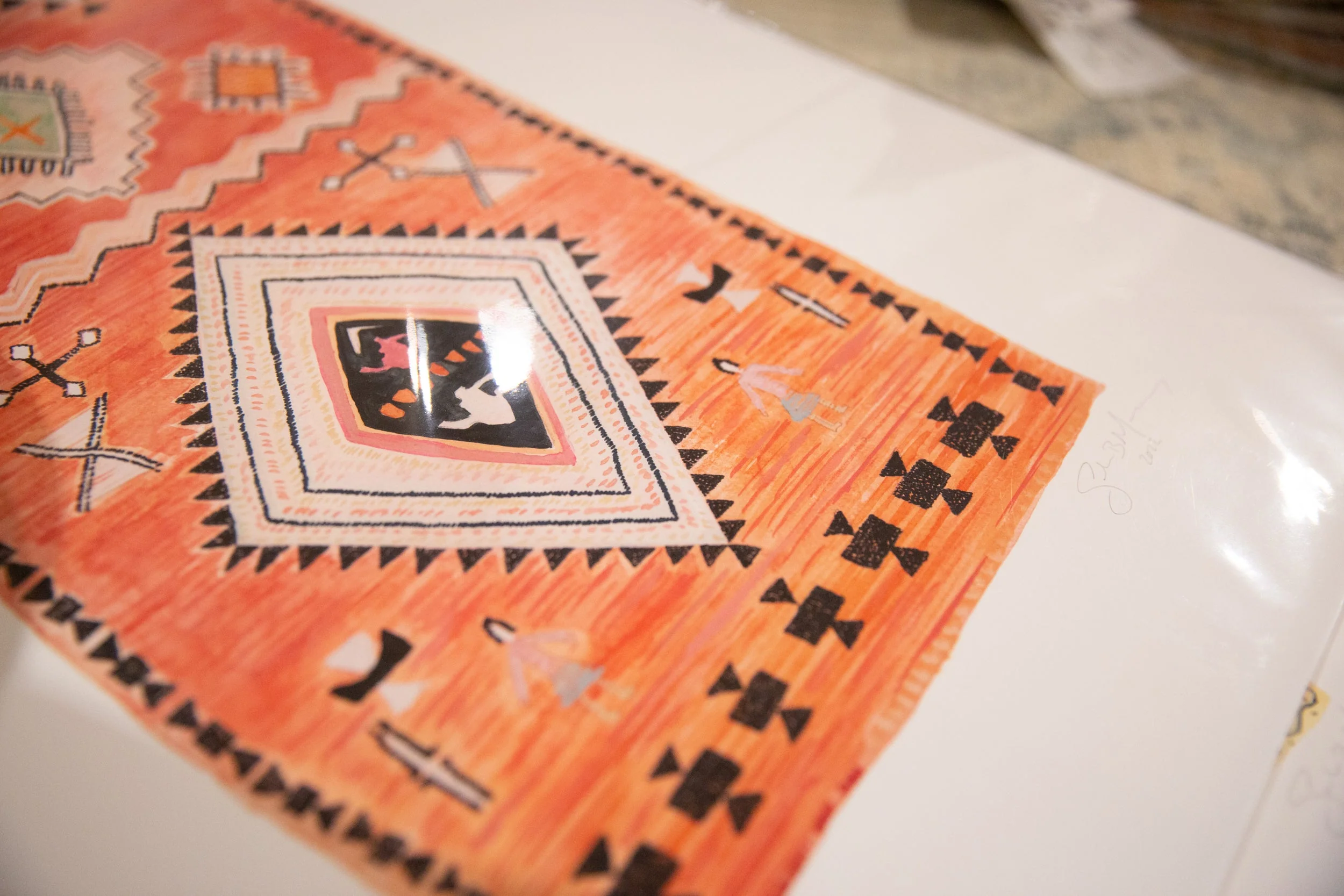 Sarah Martinez Vintage Rug Limited Edition Print - Image 2